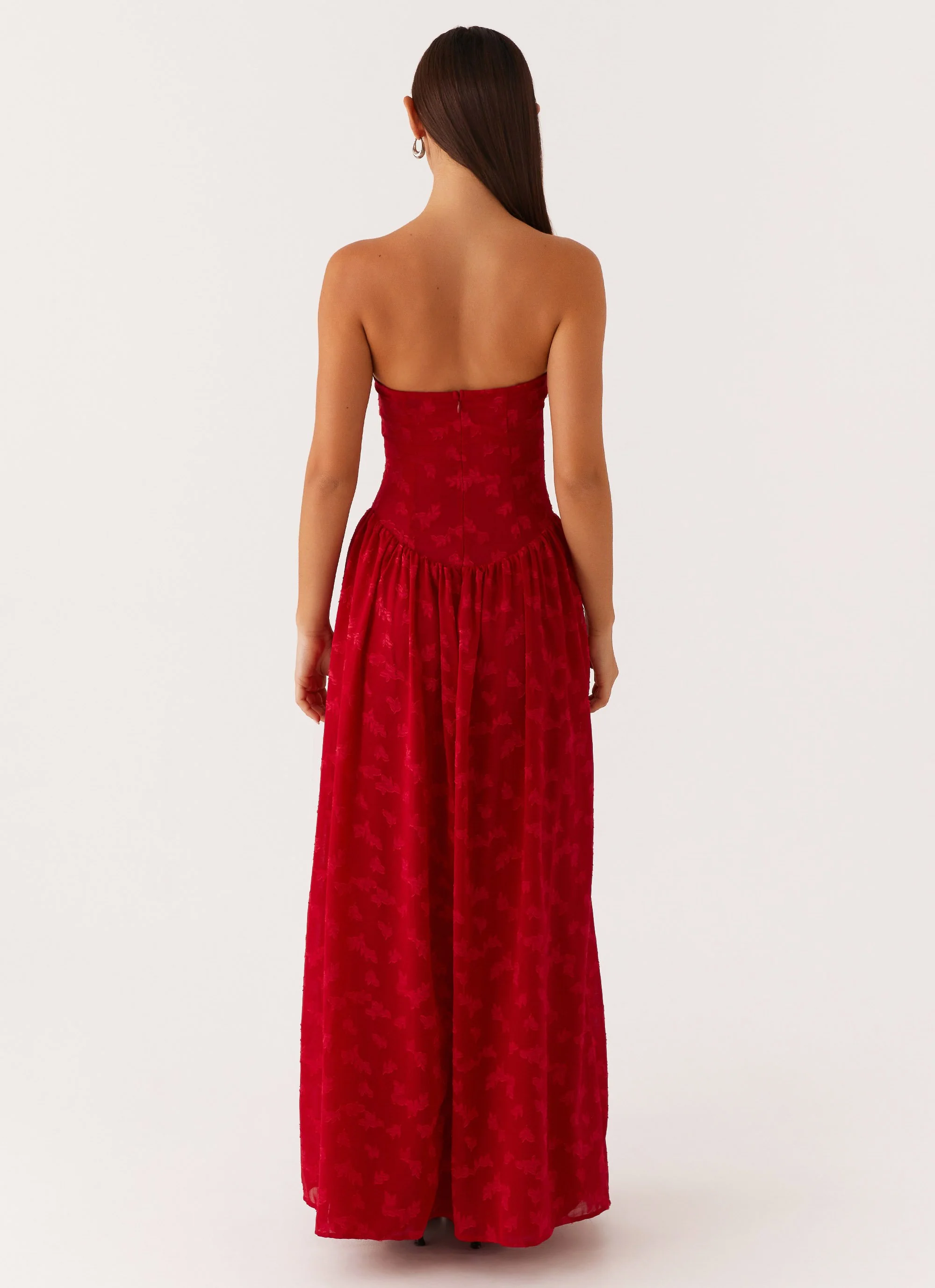 Adira Maxi Dress - Red - Image 3