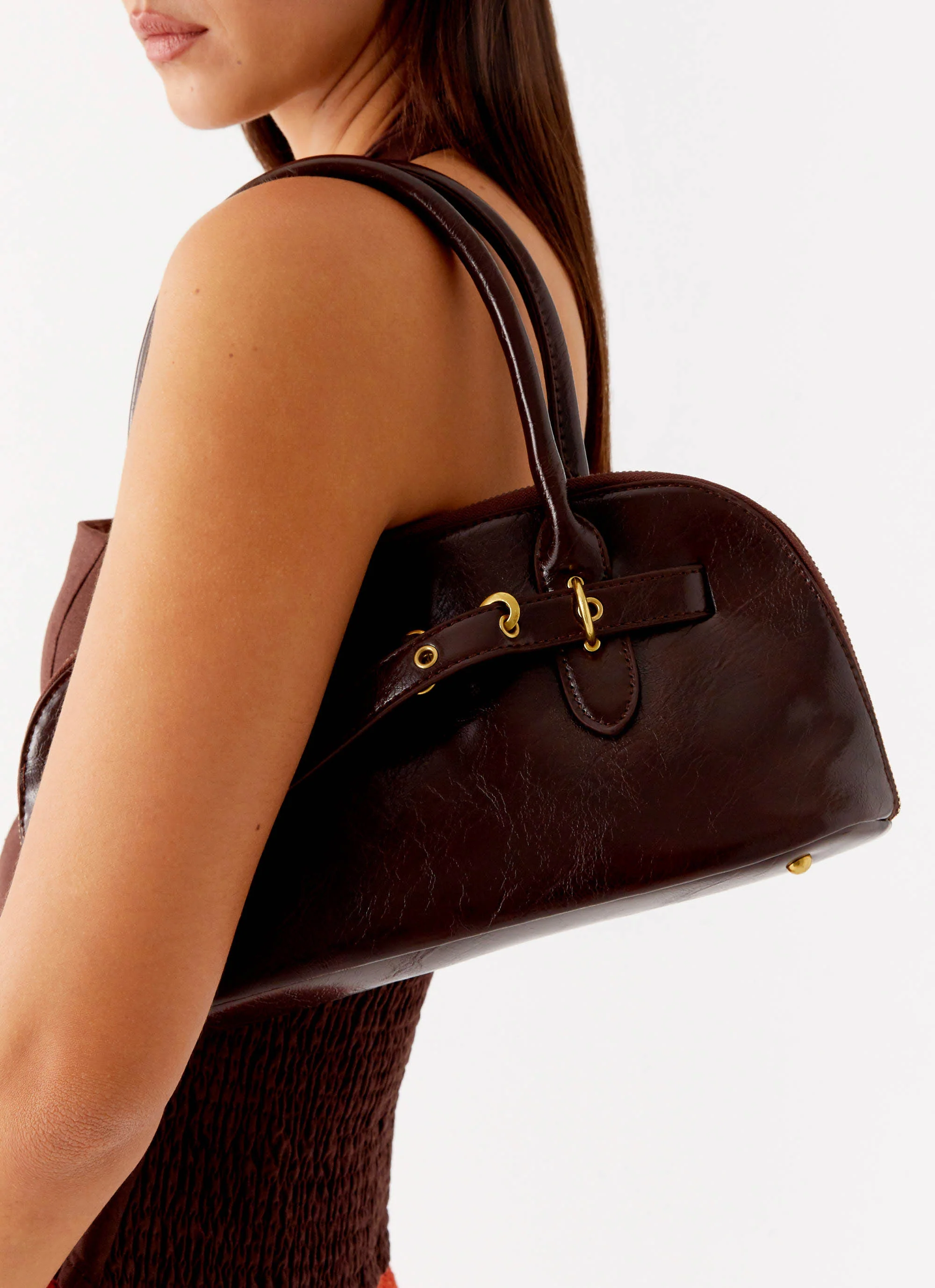 Agency Shoulder Bag - Chocolate - Image 4
