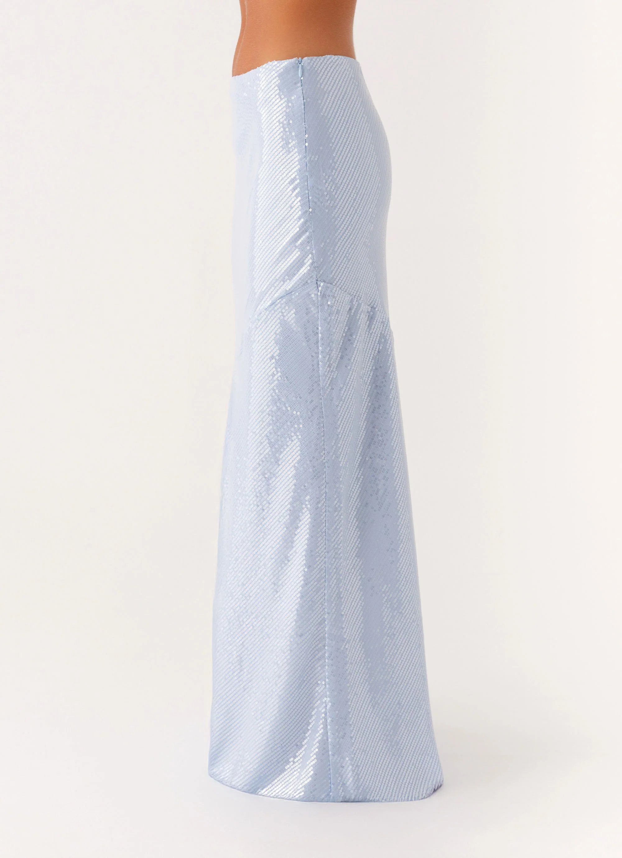 Algorithm Sequin Maxi Skirt - Blue - Image 3