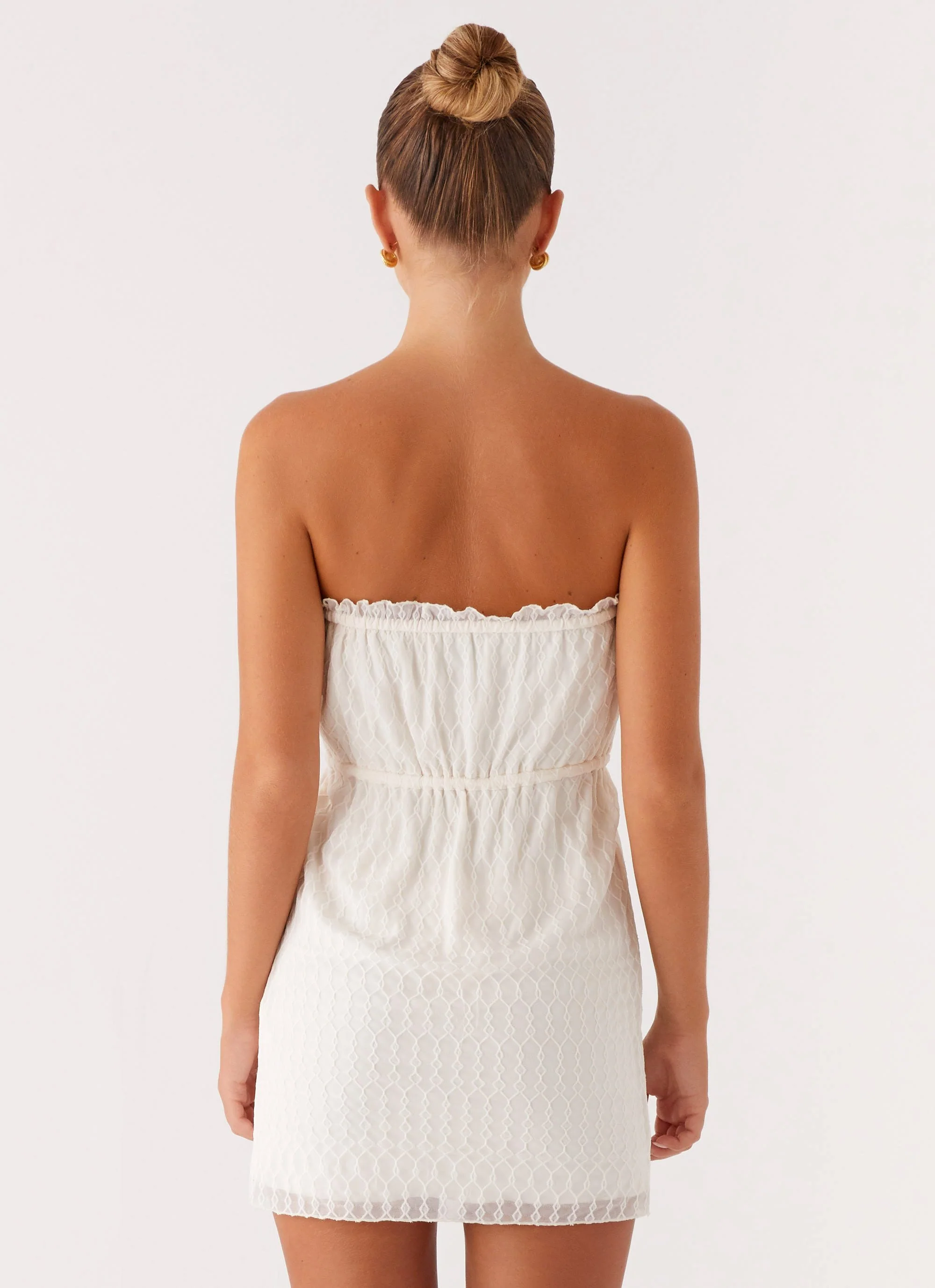 Alina Mini Dress - Ivory - Image 4
