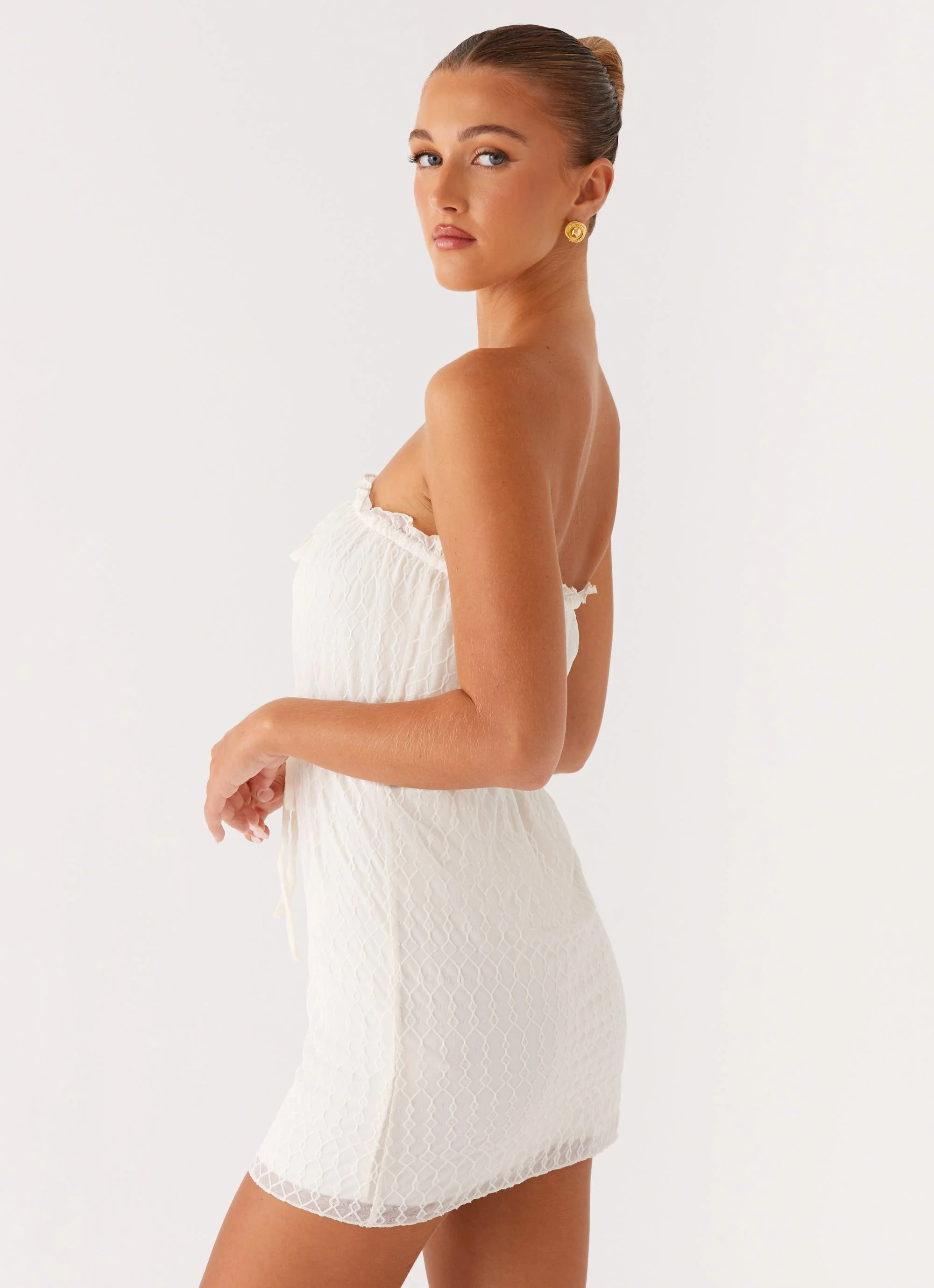 Alina Mini Dress - Ivory - Image 5