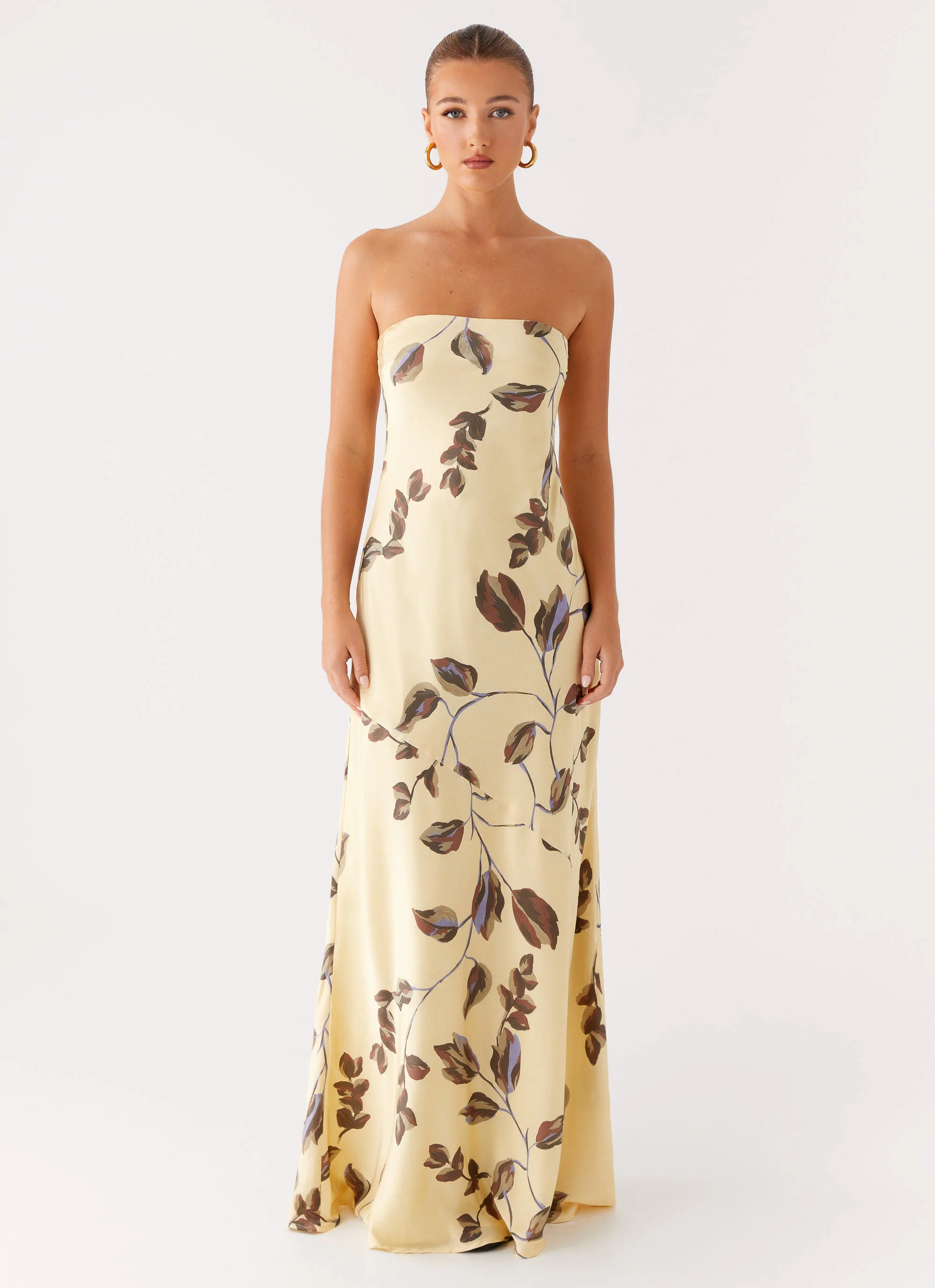 Alisa Strapless Maxi Dress - Buttercream Bliss - Image 4