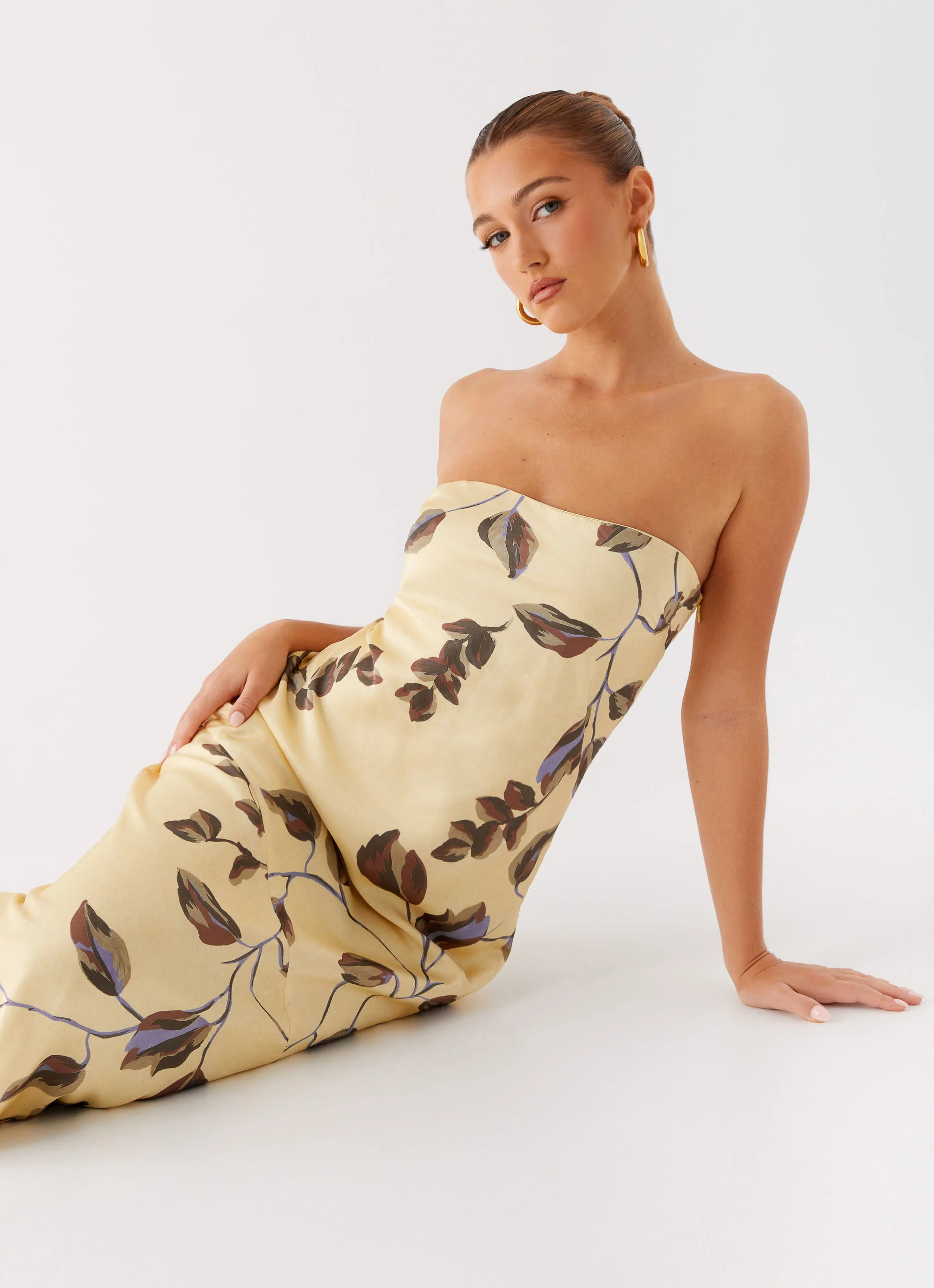 Alisa Strapless Maxi Dress - Buttercream Bliss - Image 6