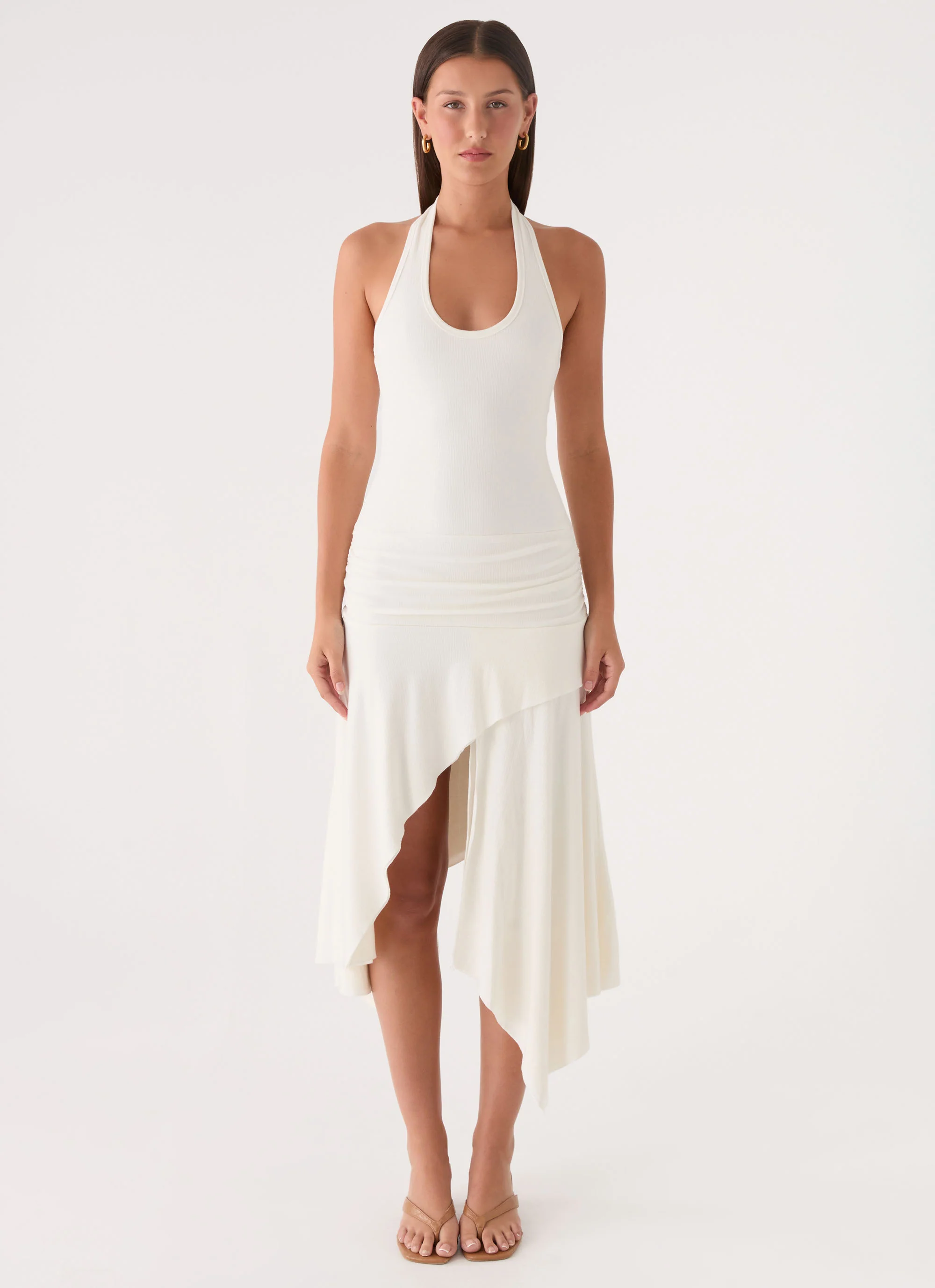 Alise Midi Dress - White