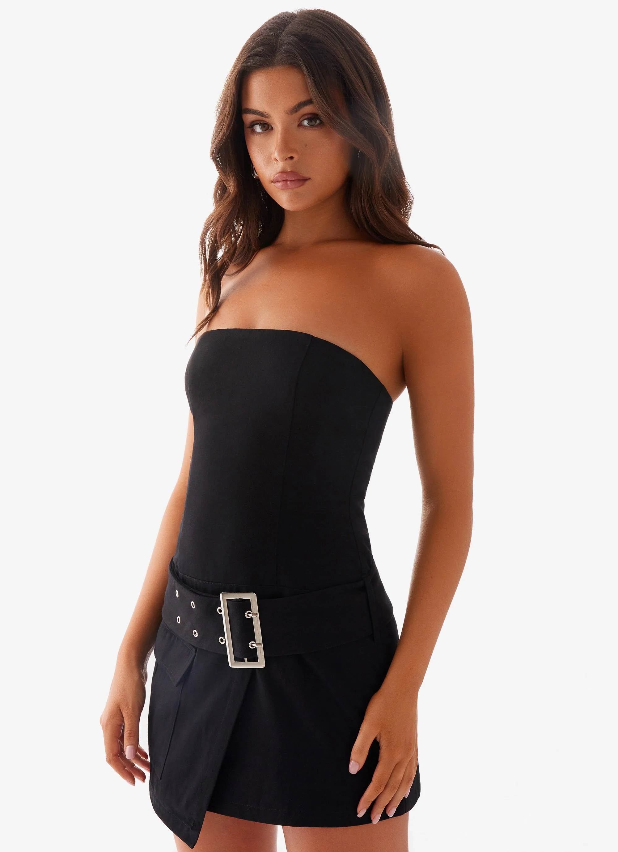 All For You Strapless Mini Dress - Black - Image 6