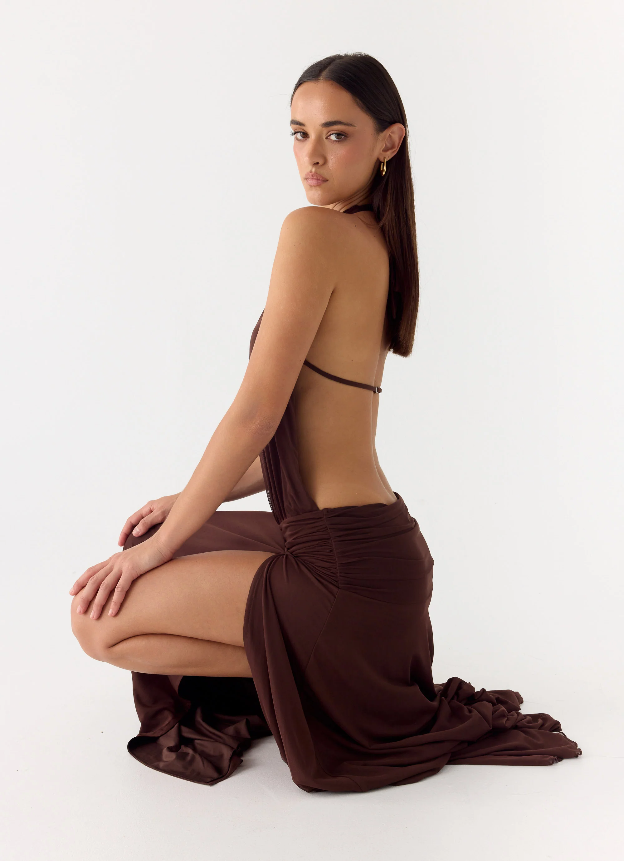 All This Aura Maxi Dress - Chocolate - Image 6