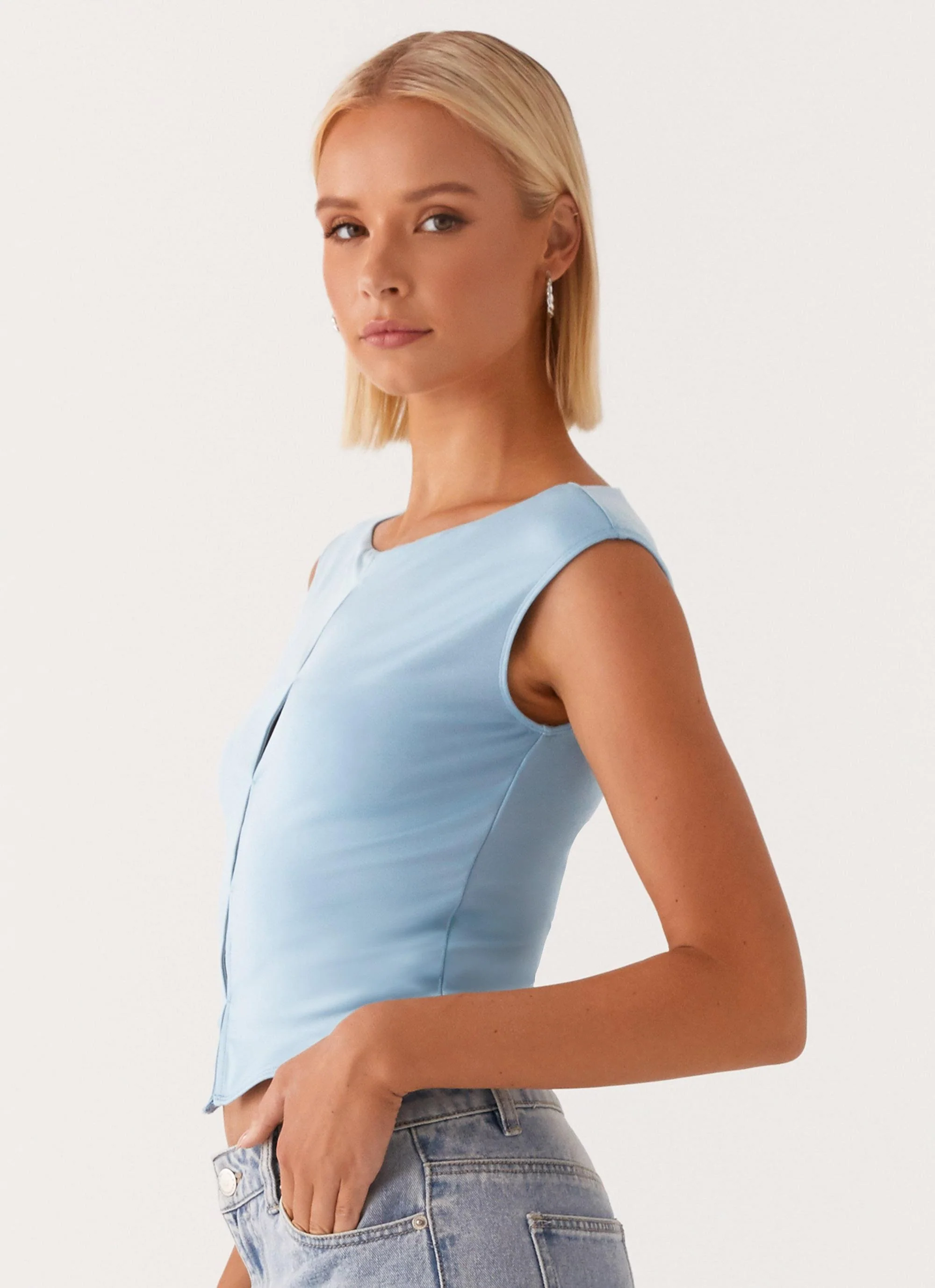 Ally Top - Baby Blue - Image 3