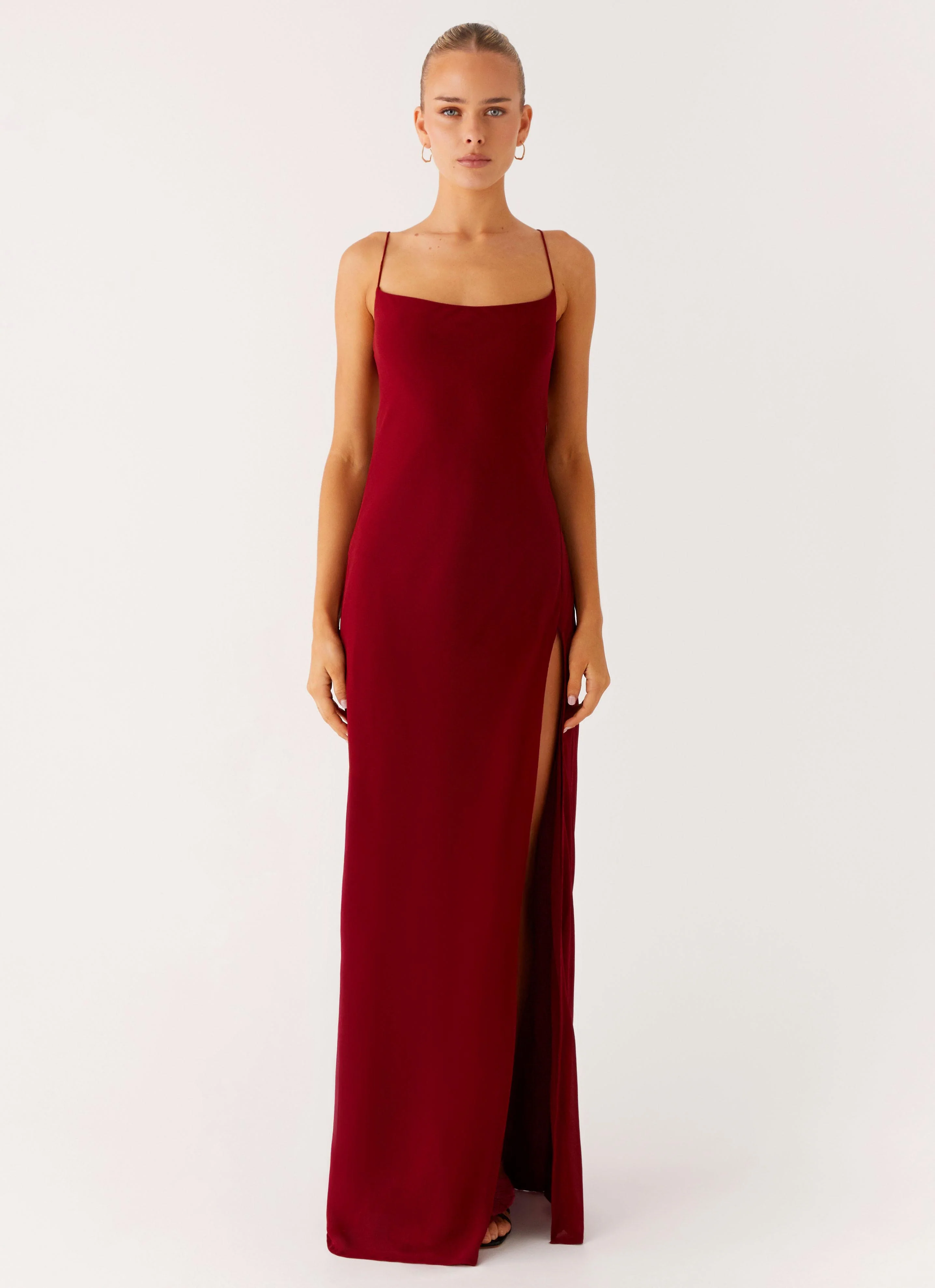 Alouette Maxi Dress - Burgundy - Image 5