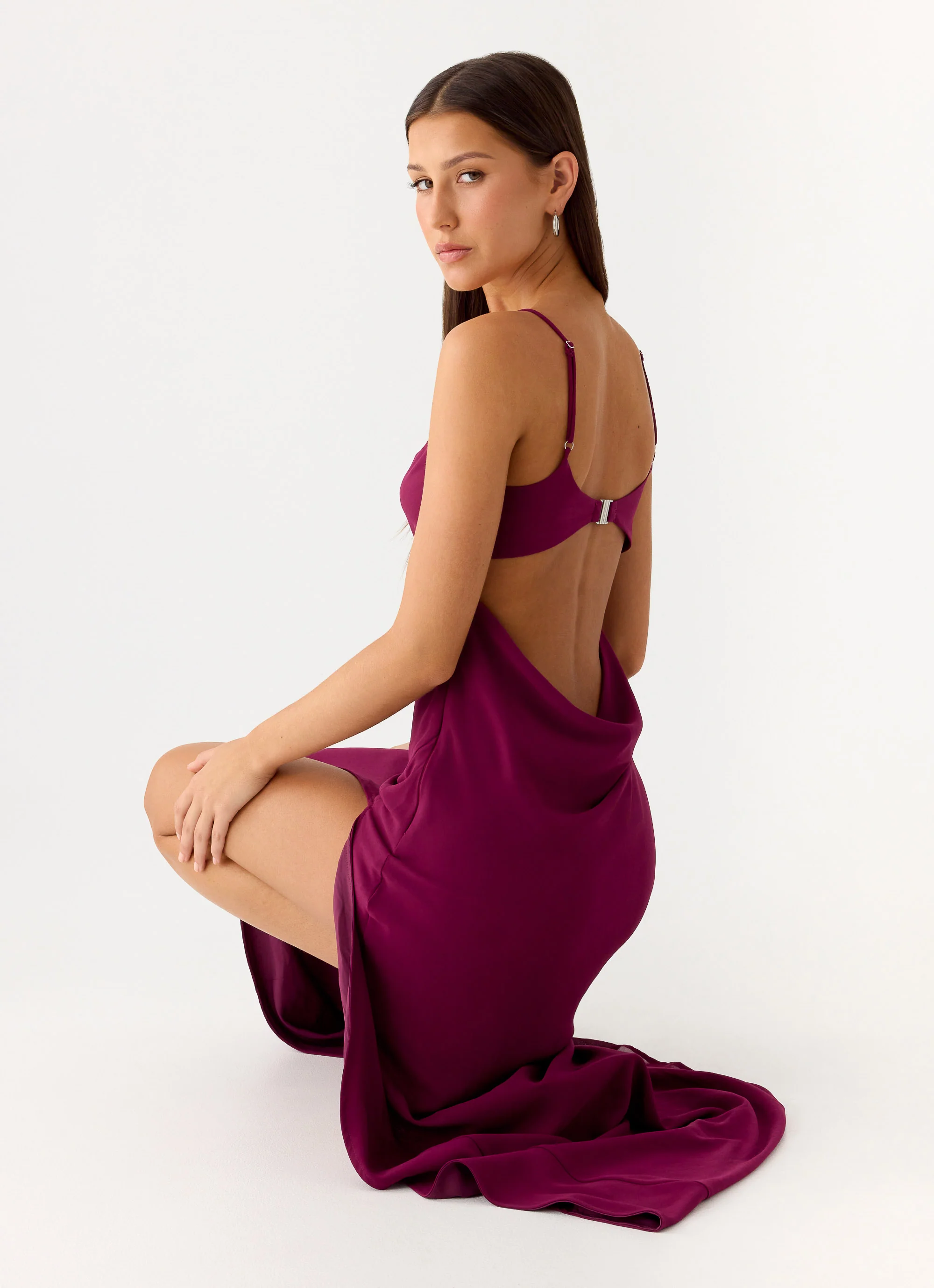 Alouette Maxi Dress - Plum - Image 6