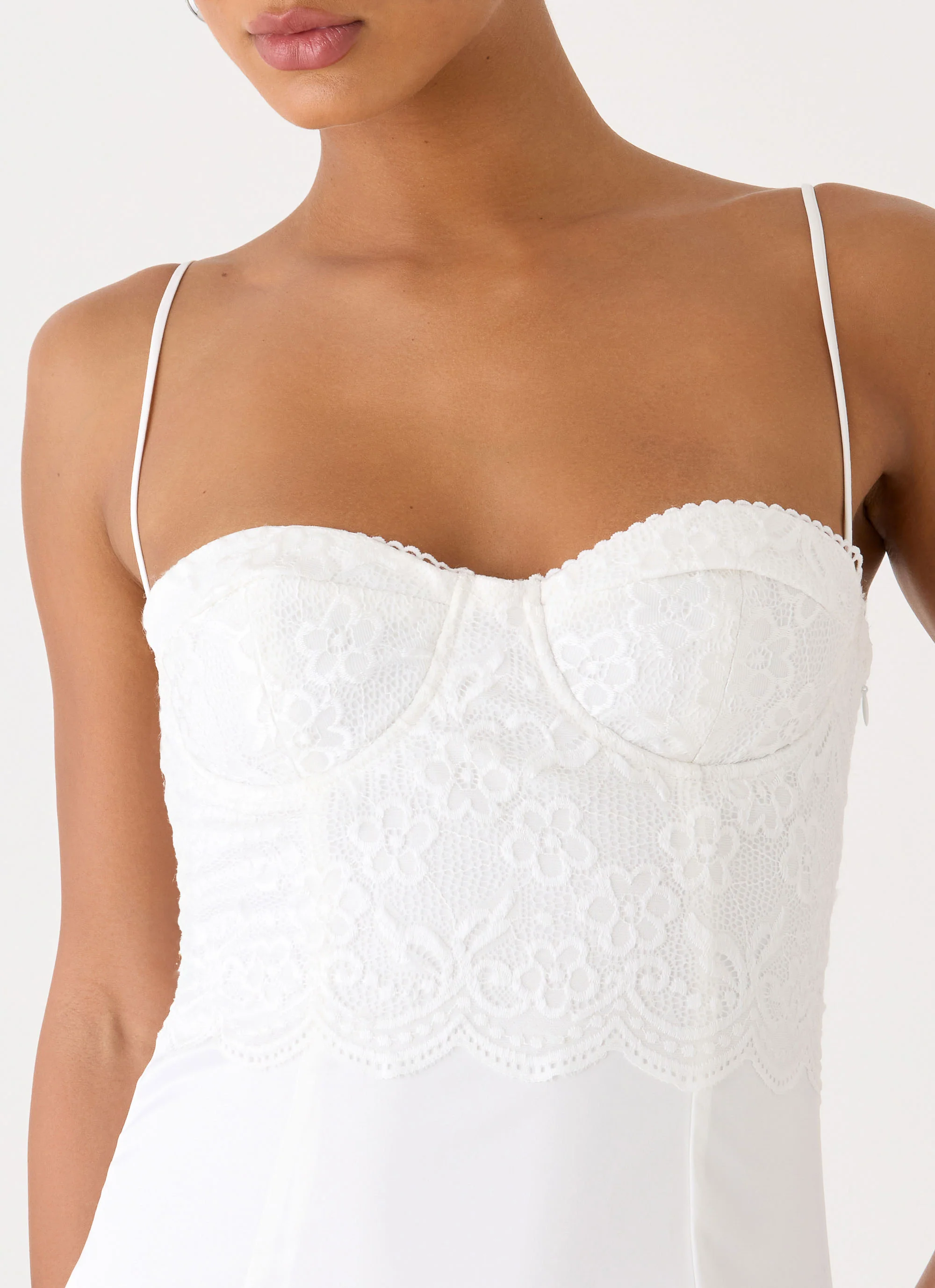 Aloura Lace Mini Dress - White - Image 5