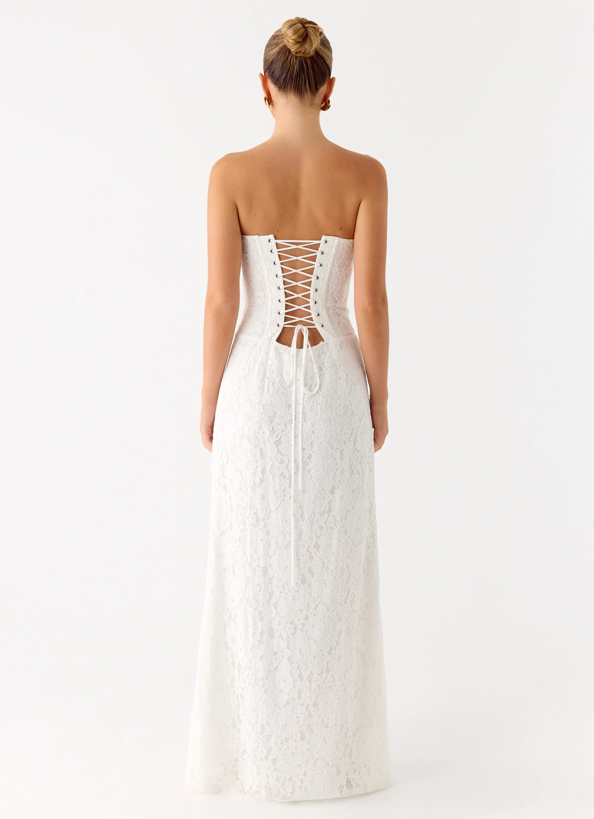Already Know Lace Maxi Dress - White - Image 4