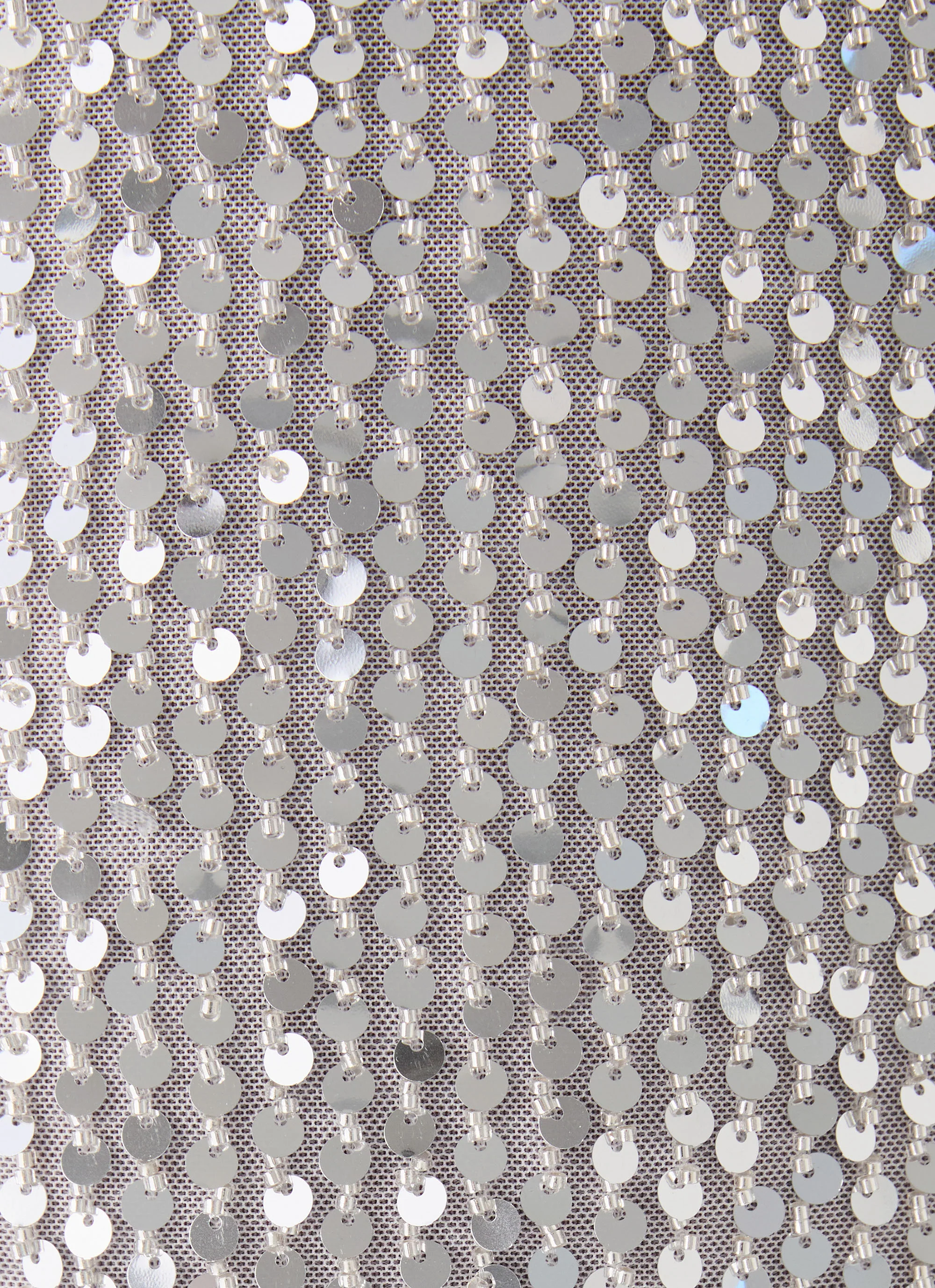 Alula Sequin Mini Dress - Silver - Image 7