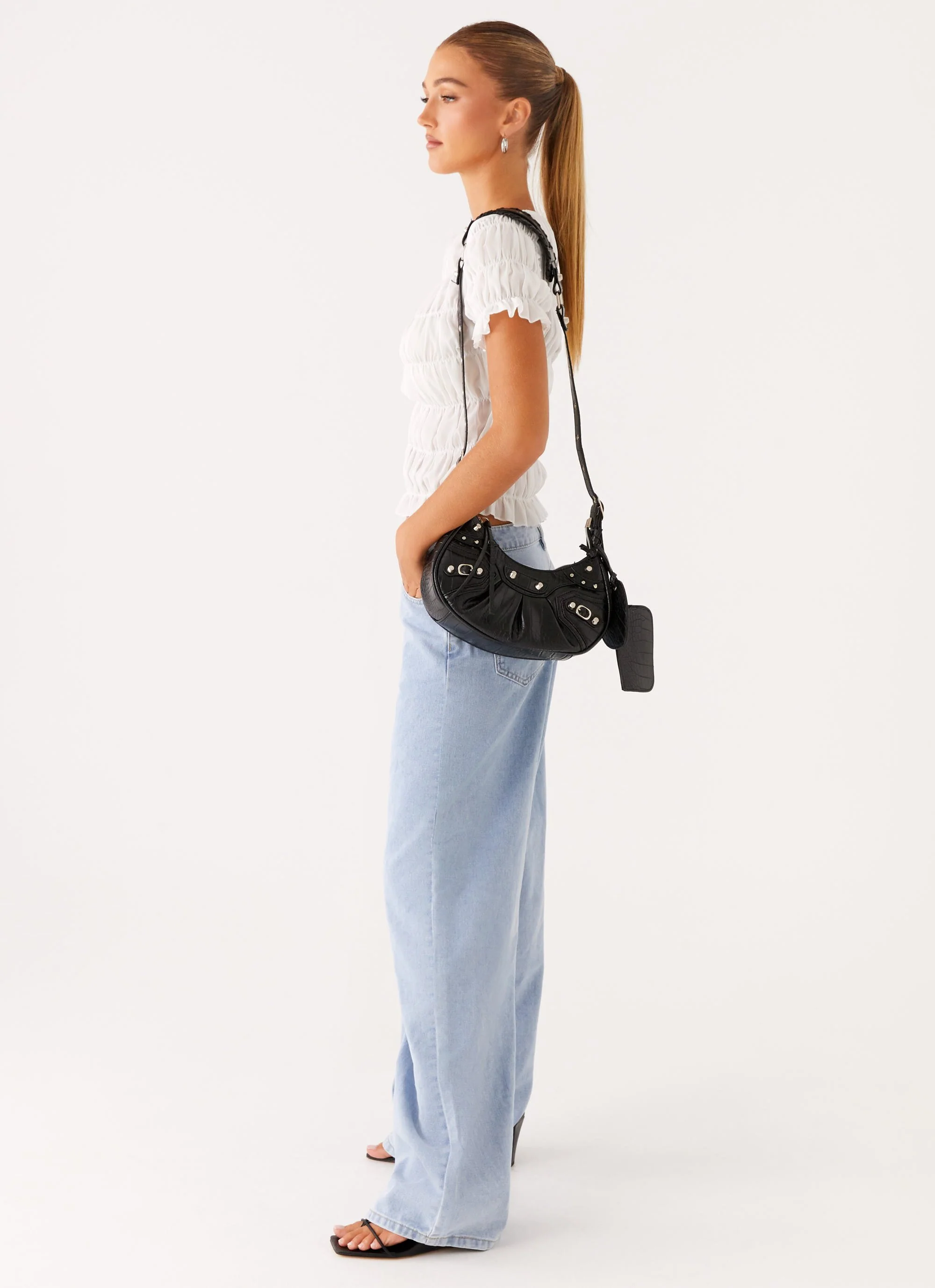 Amalie Shoulder Bag - Black - Image 3