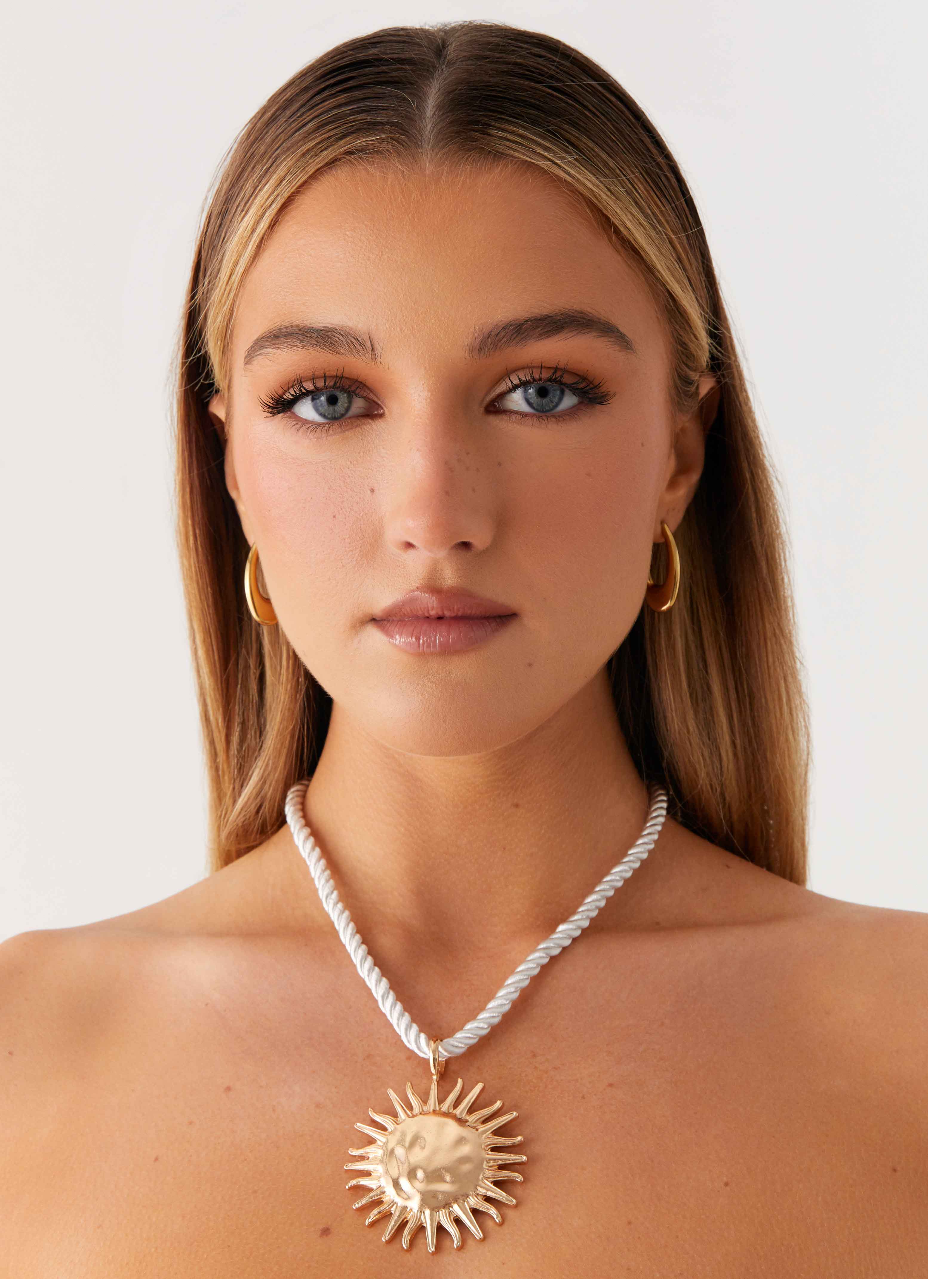 Amber Necklace - Gold - Image 4