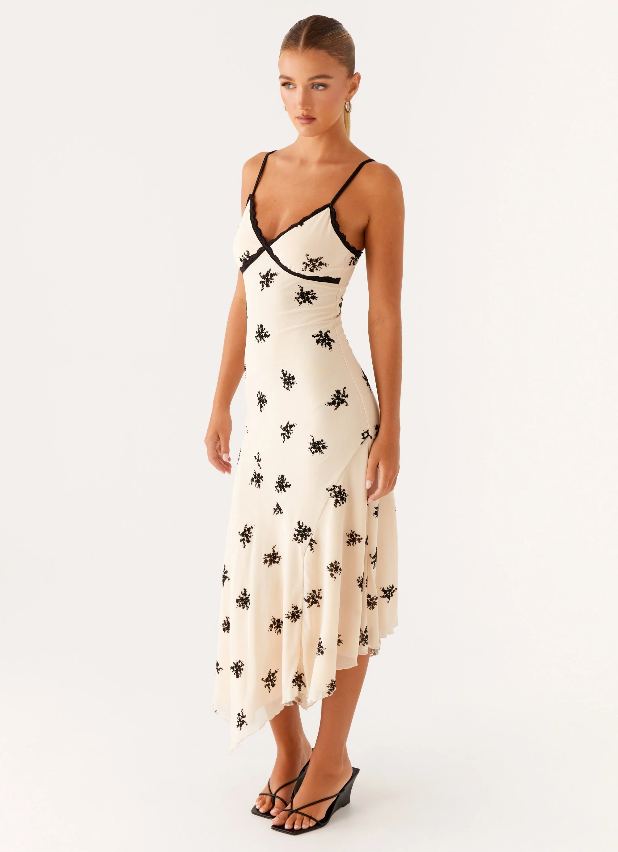 Amelia Midi Dress - Nude - Image 2