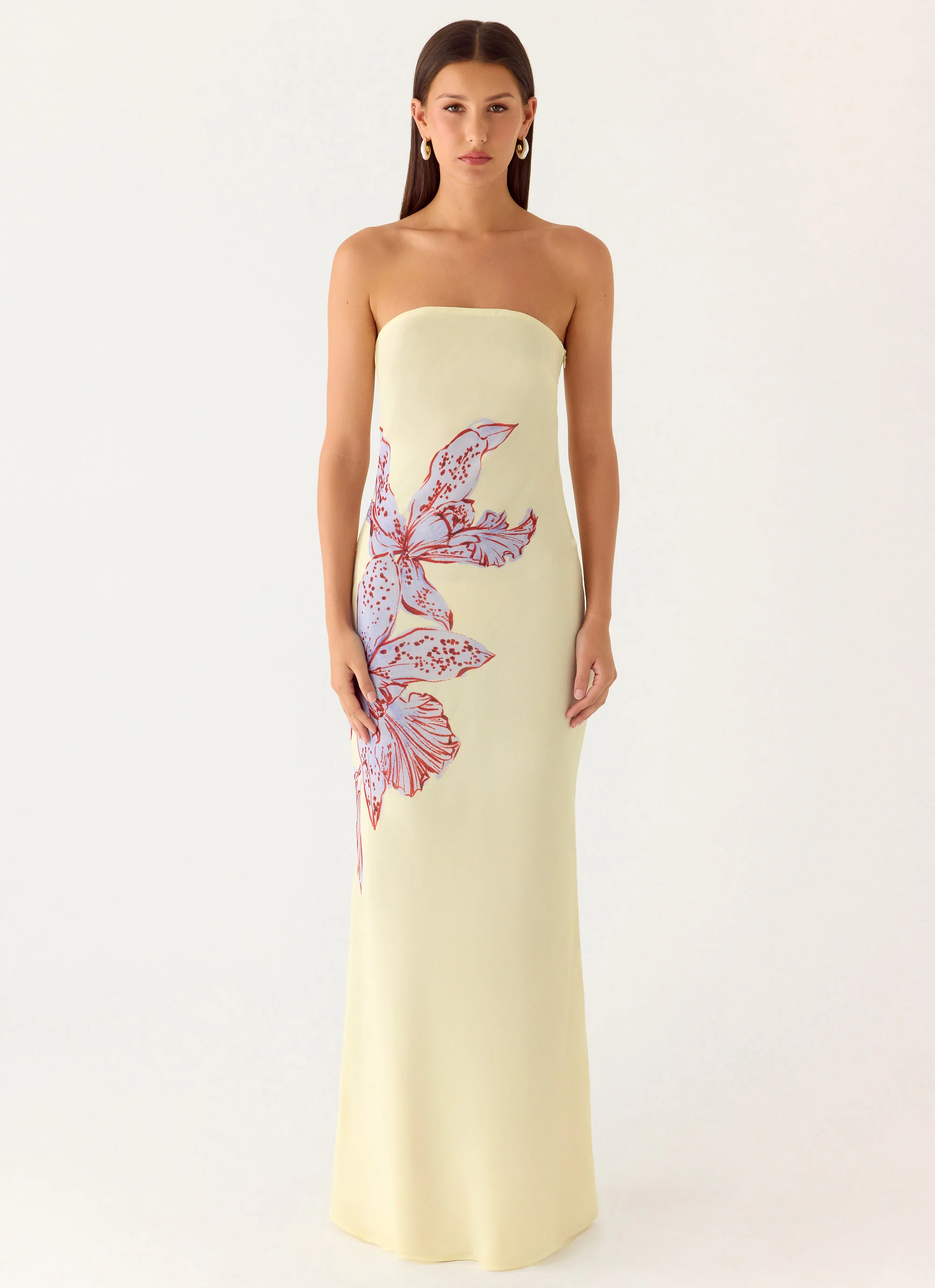 Amelle Maxi Dress - Purple Floral - Image 4