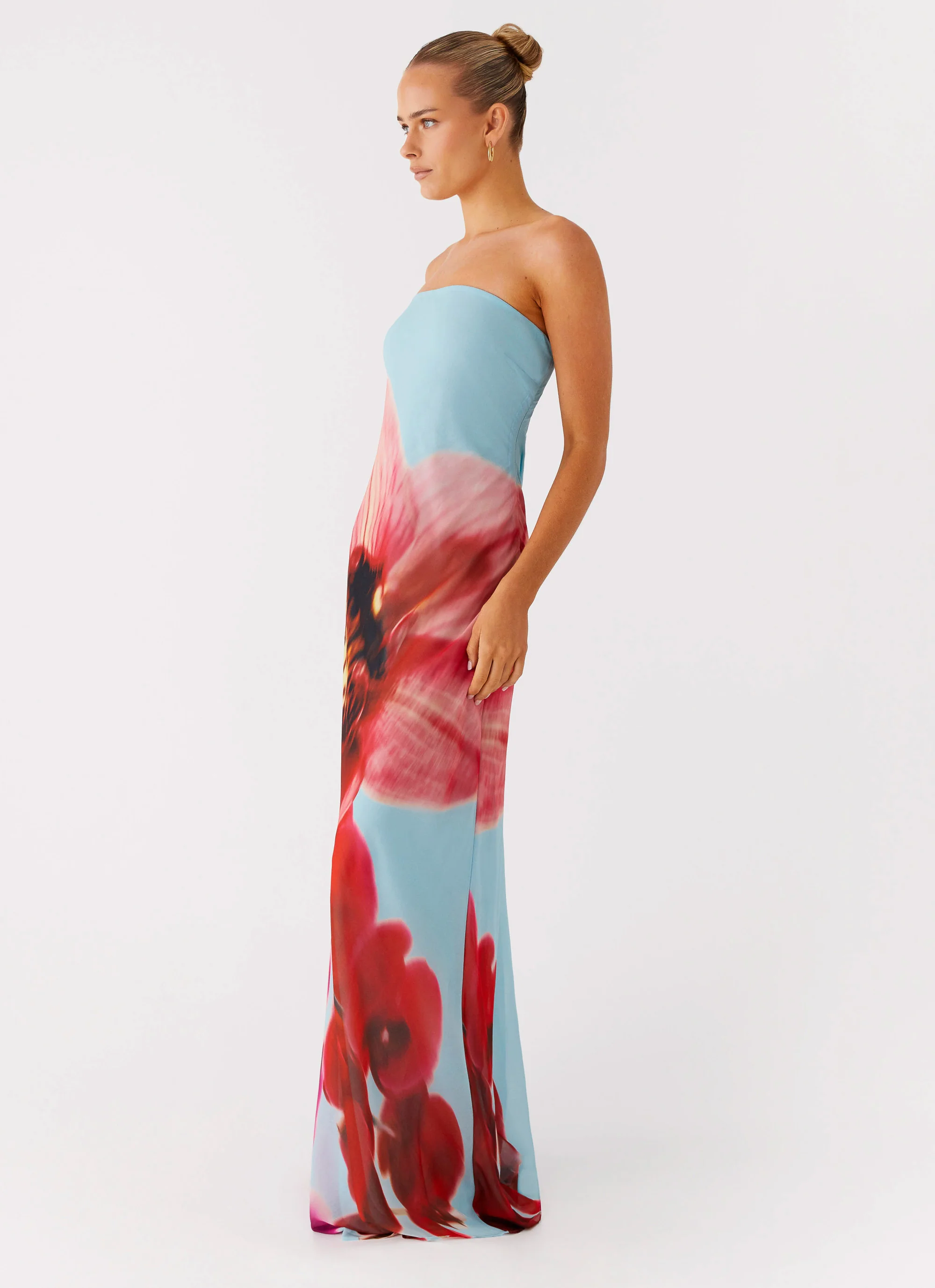 Amelle Maxi Dress - Turquoise Bloom - Image 2