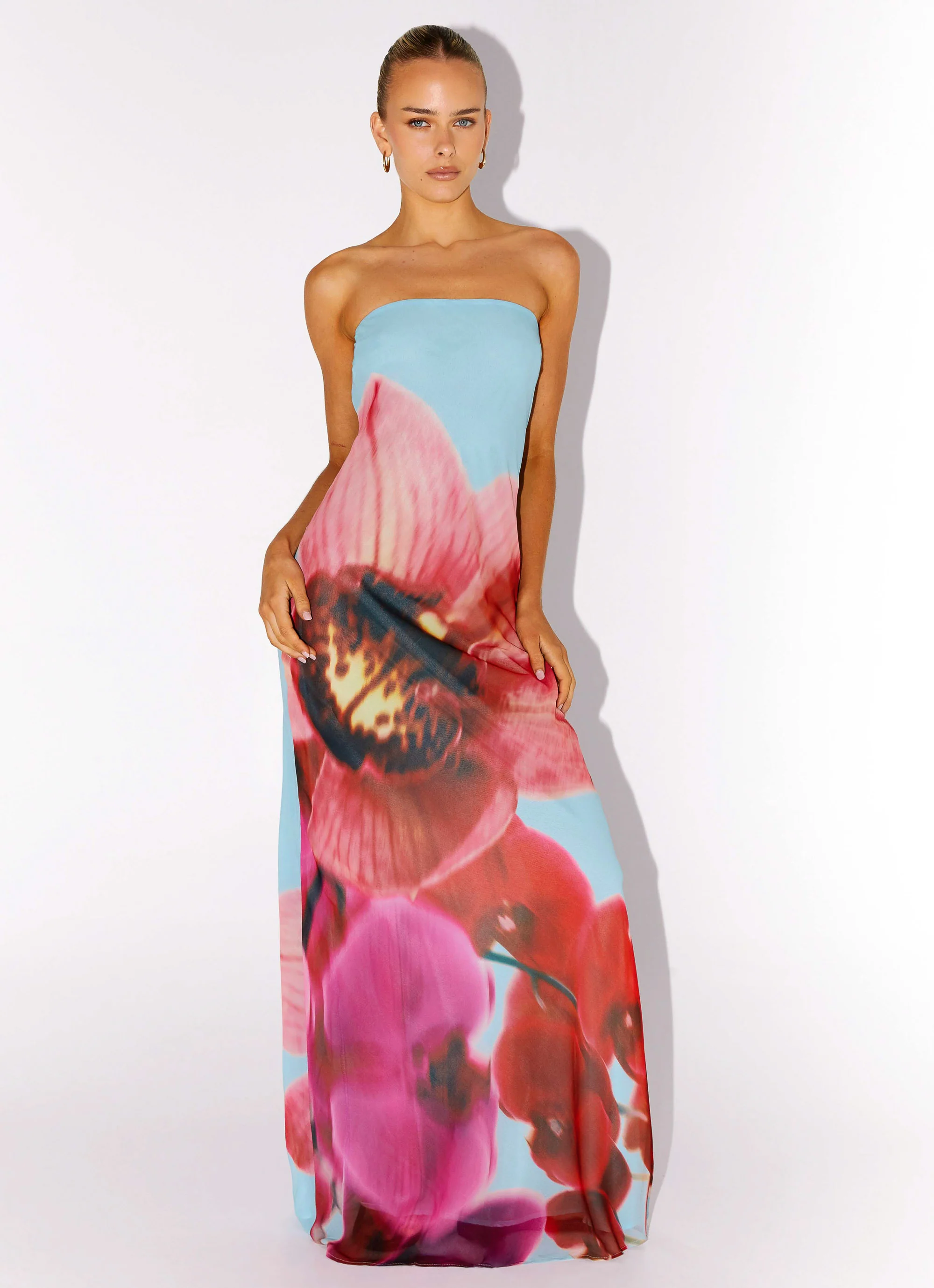 Amelle Maxi Dress - Turquoise Bloom - Image 6