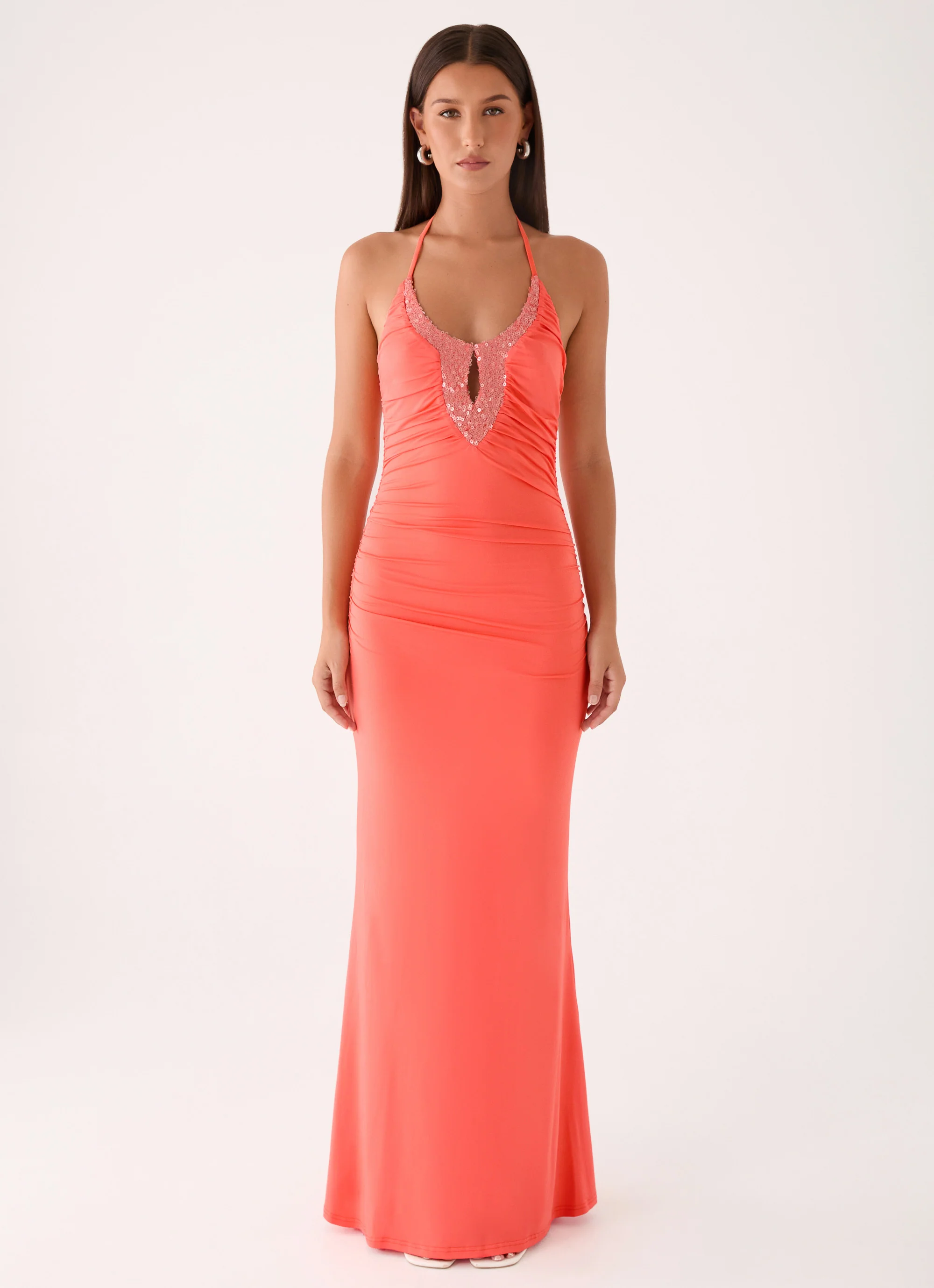 Aminata Maxi Dress - Burnt Coral - Image 6