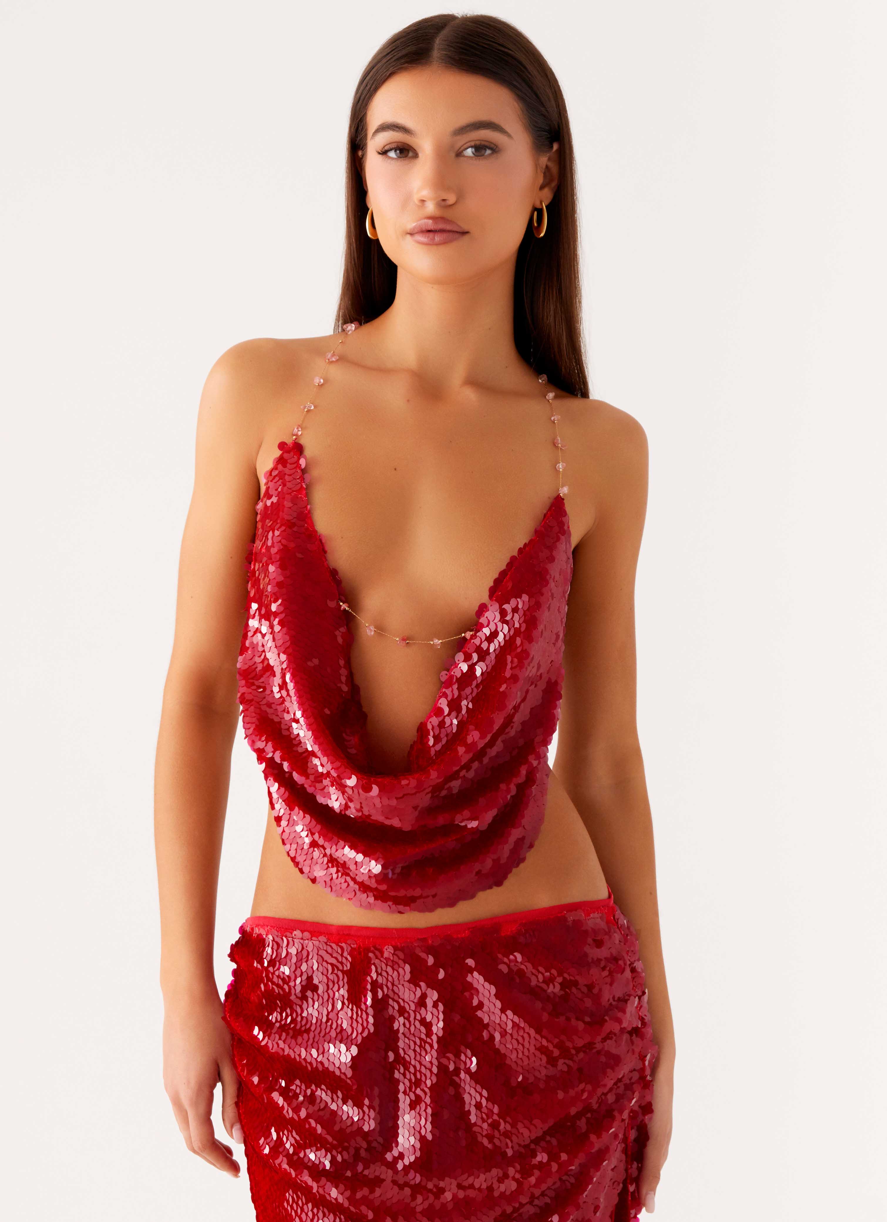 Amosa Cowl Top - Fuchsia - Image 6