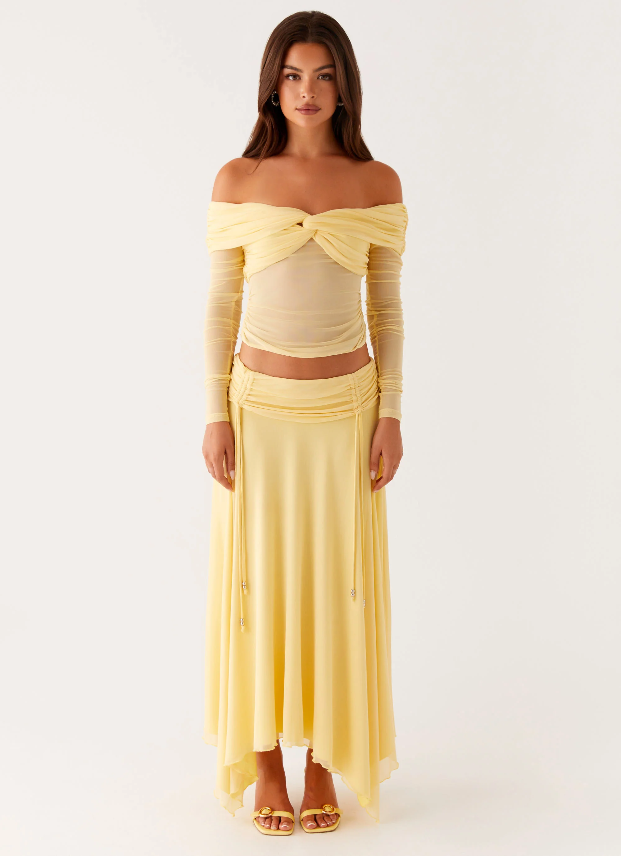 Amryn Long Sleeve Top - Yellow - Image 2