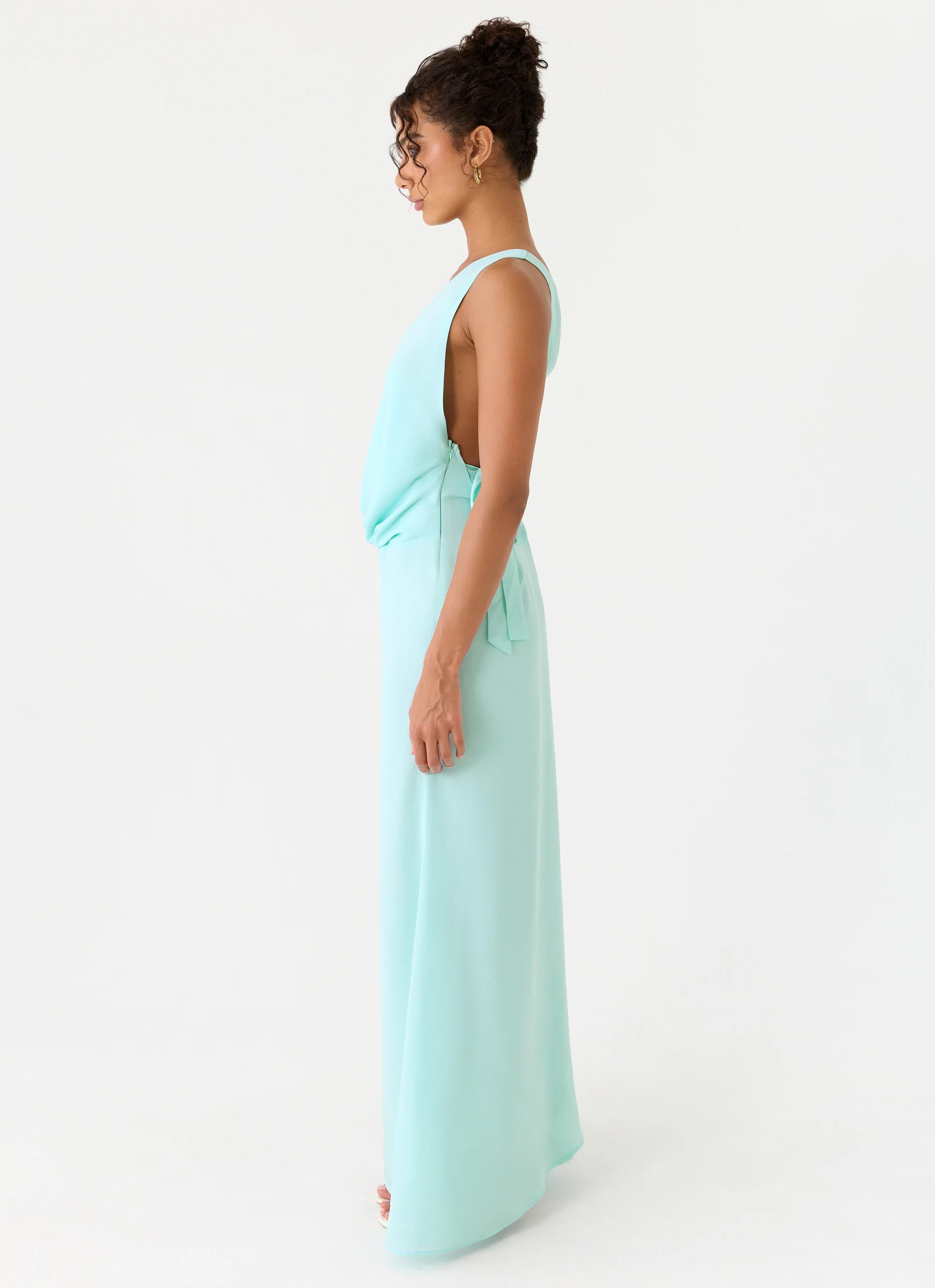Analia Maxi Dress - Aqua - Image 3