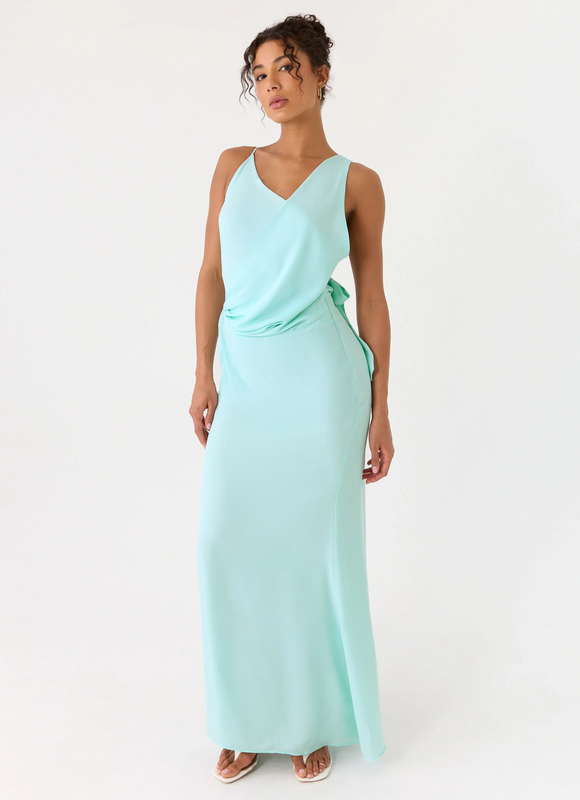 Analia Maxi Dress - Aqua - Image 6
