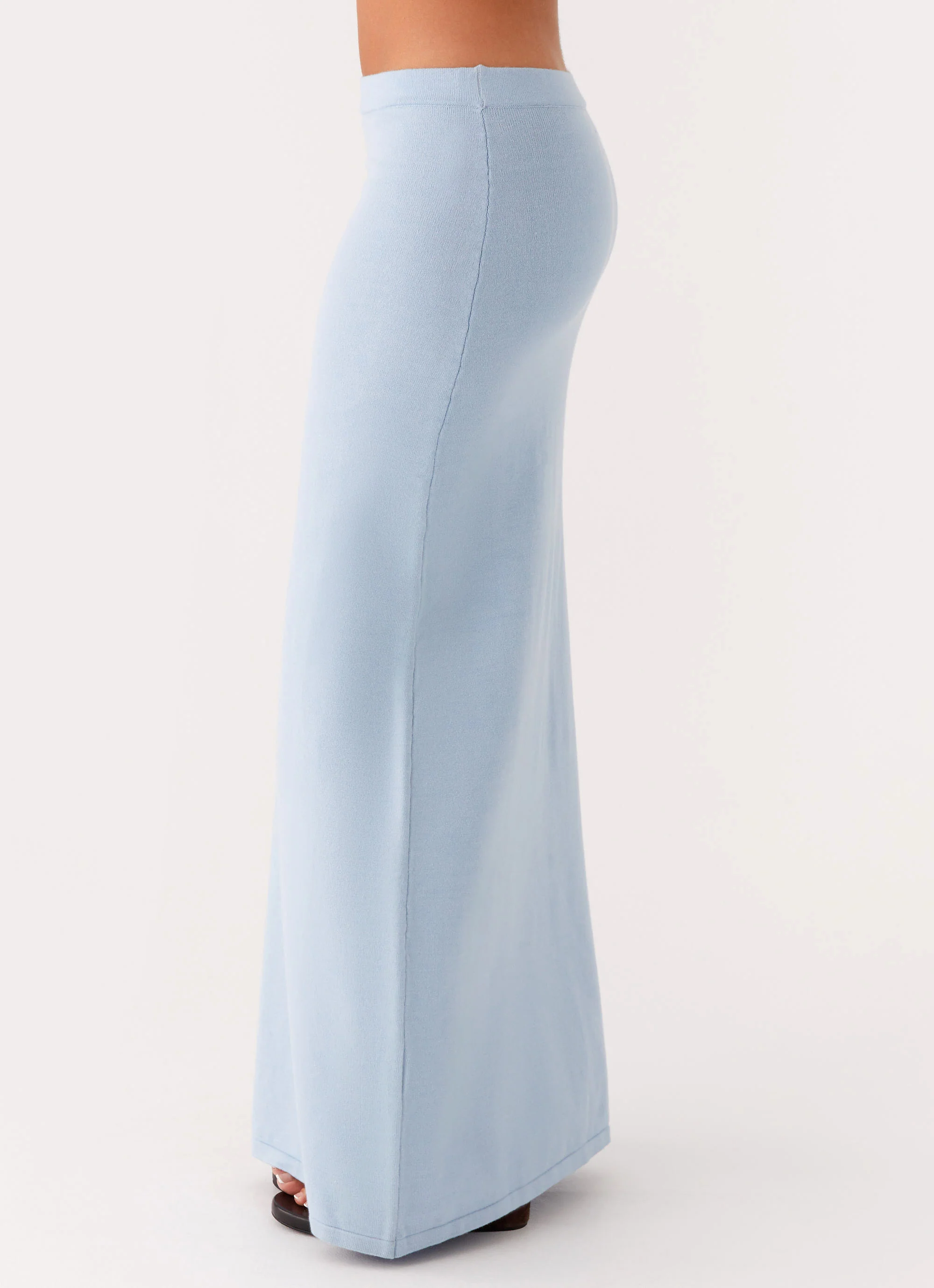 Anastasia Knit Maxi Skirt - Blue - Image 2