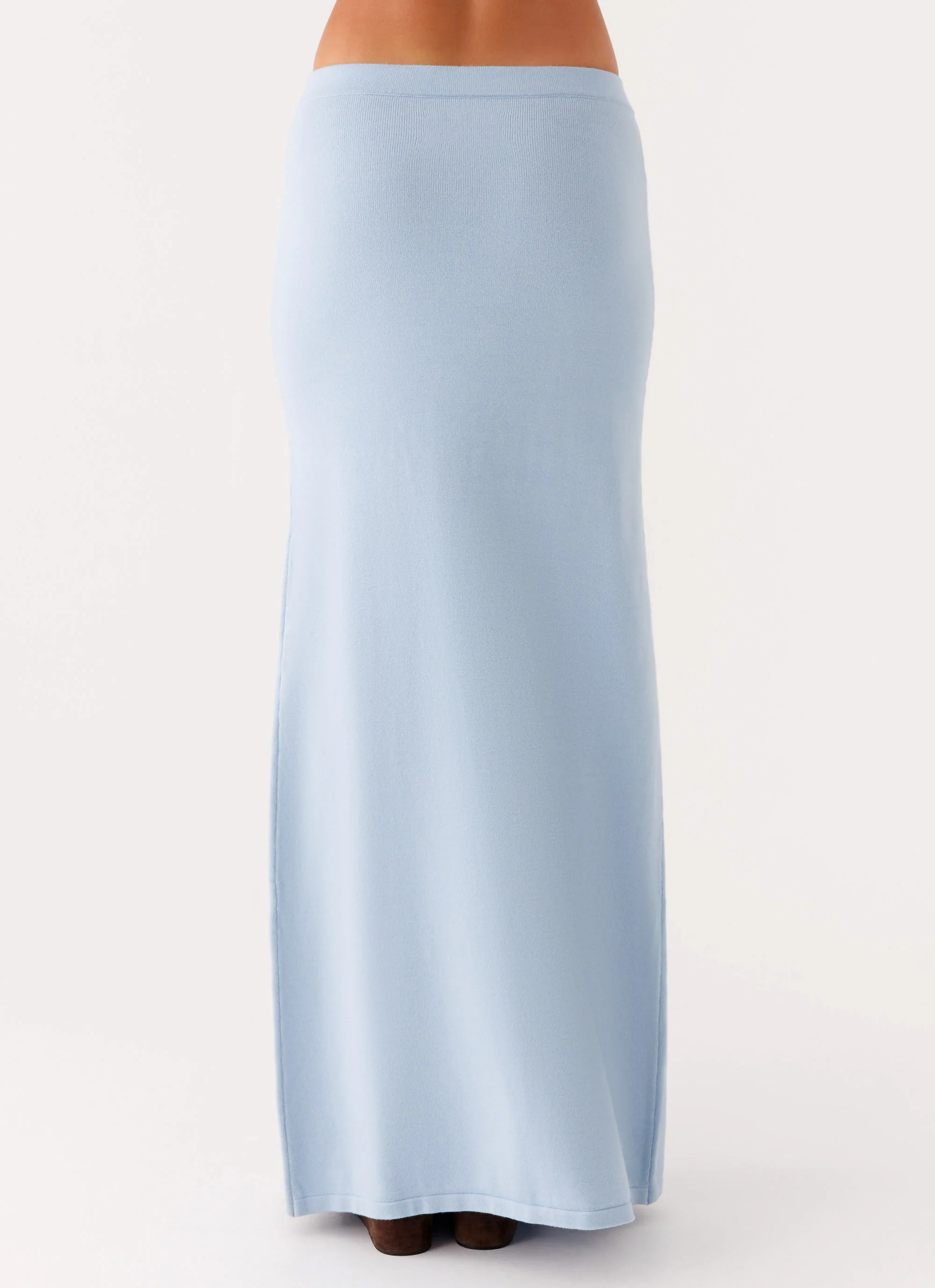 Anastasia Knit Maxi Skirt - Blue - Image 3