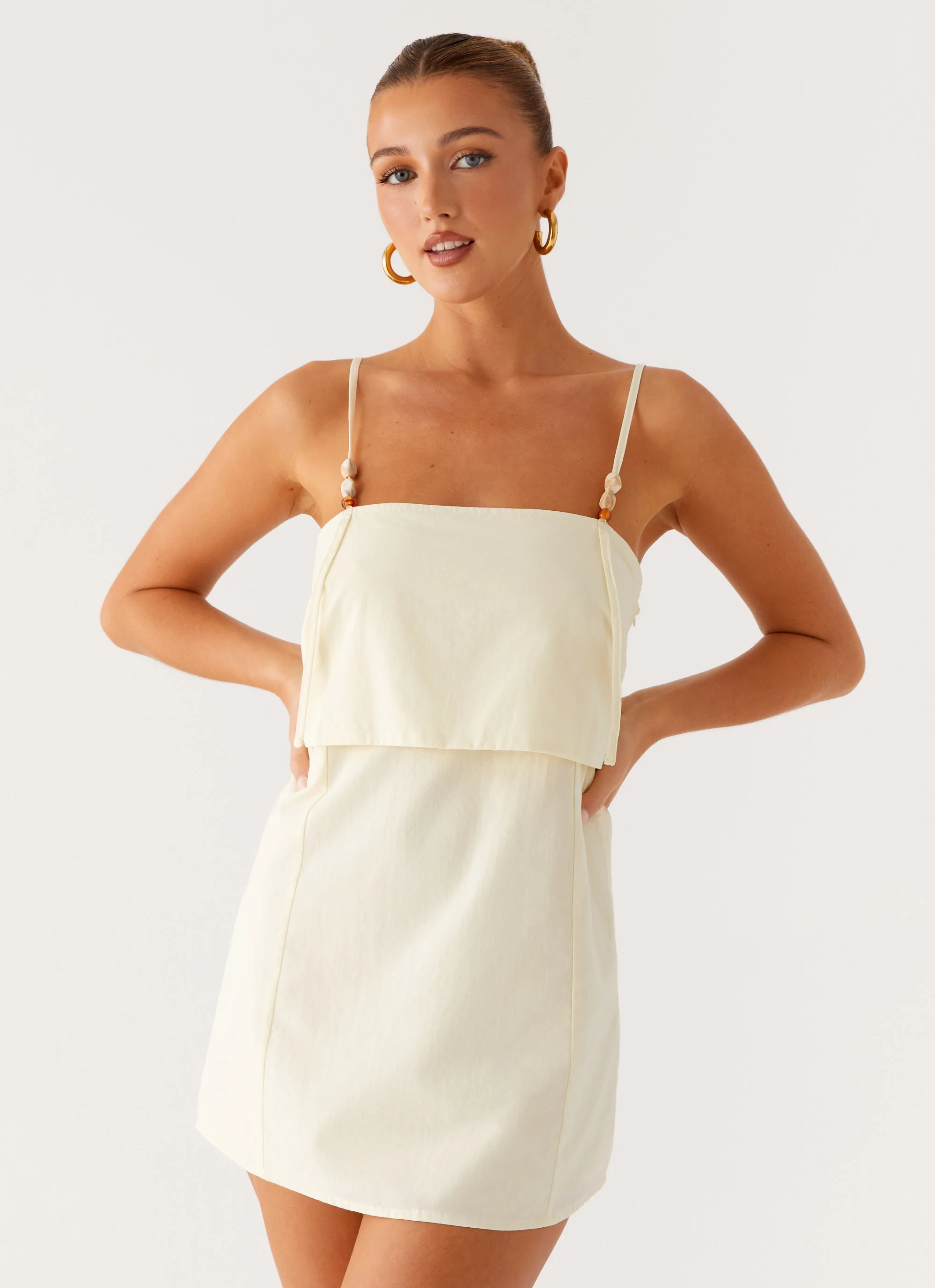 Andres Mini Dress - Butter - Image 6