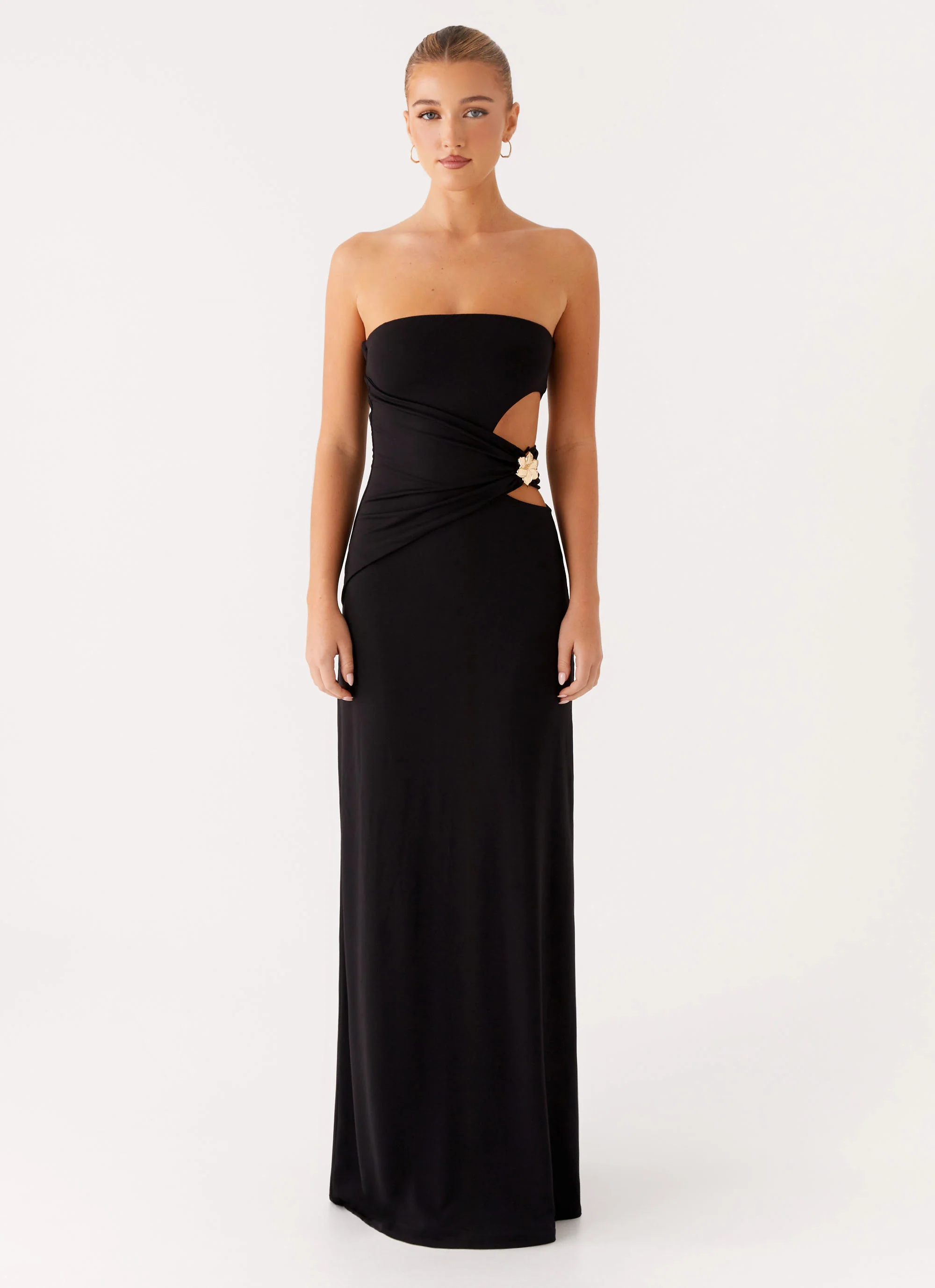 Anetta Maxi Dress - Black - Image 2