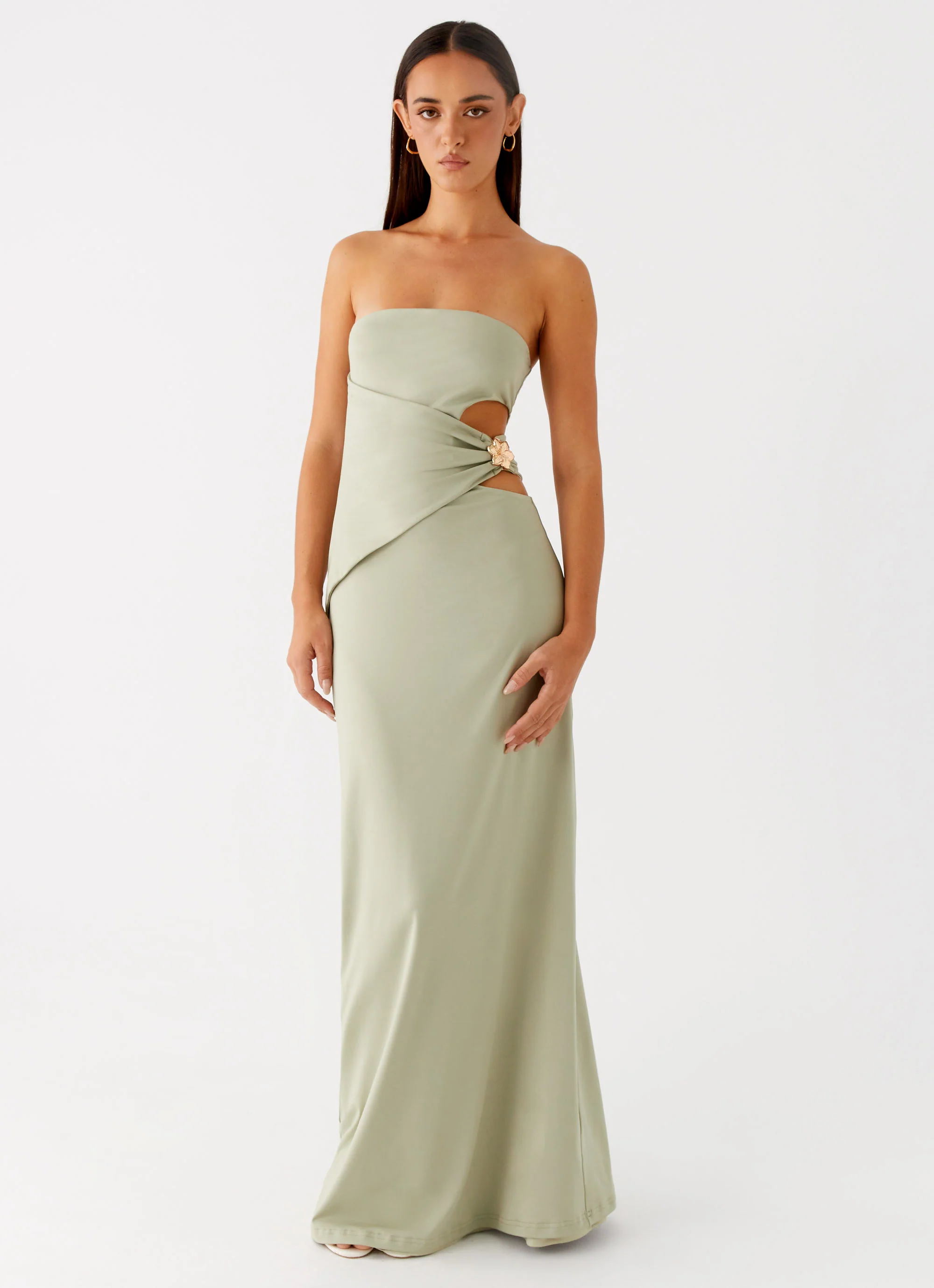 Anetta Maxi Dress - Sage - Image 6