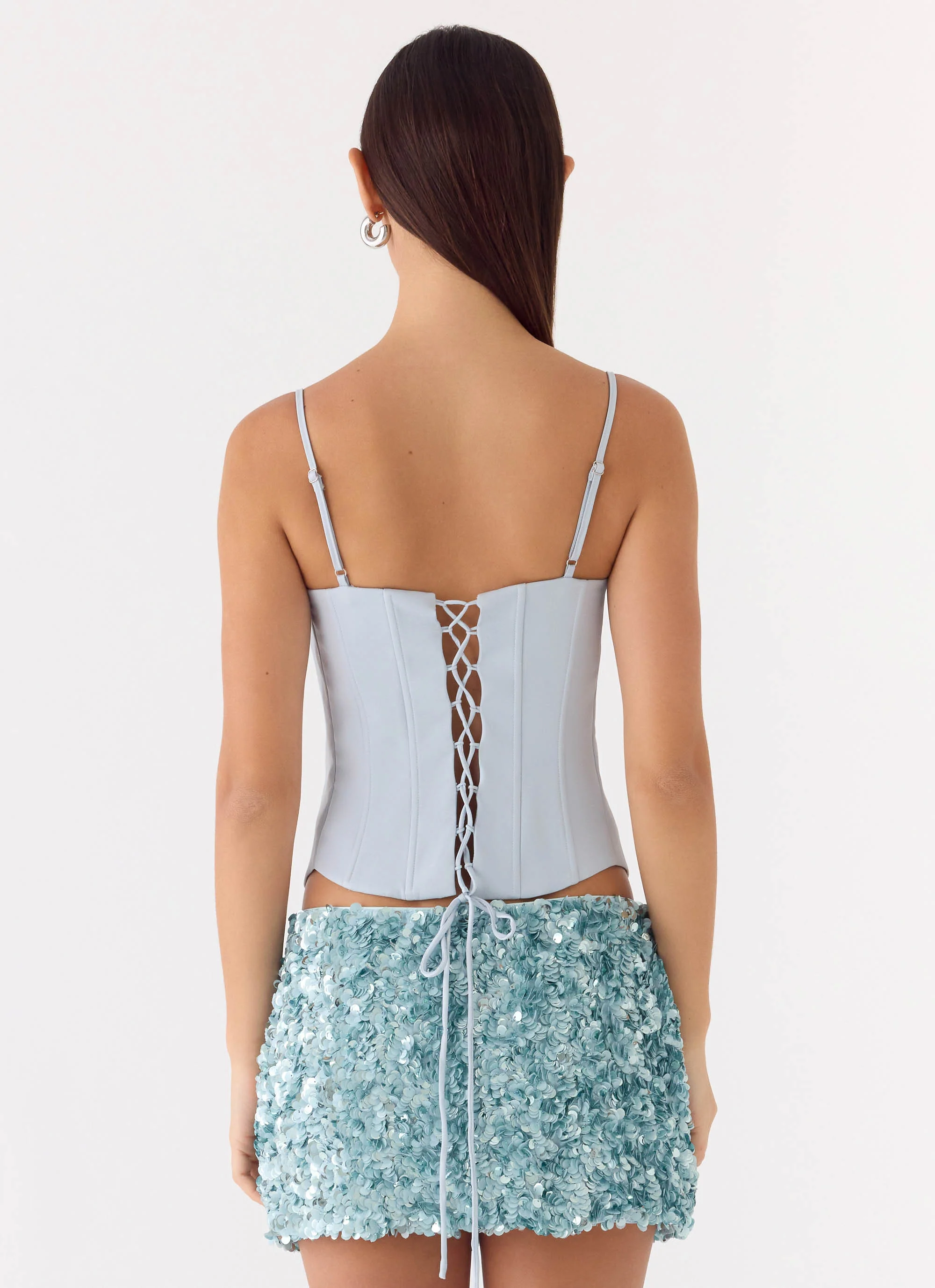 Ania Corset Top - Blue - Image 3