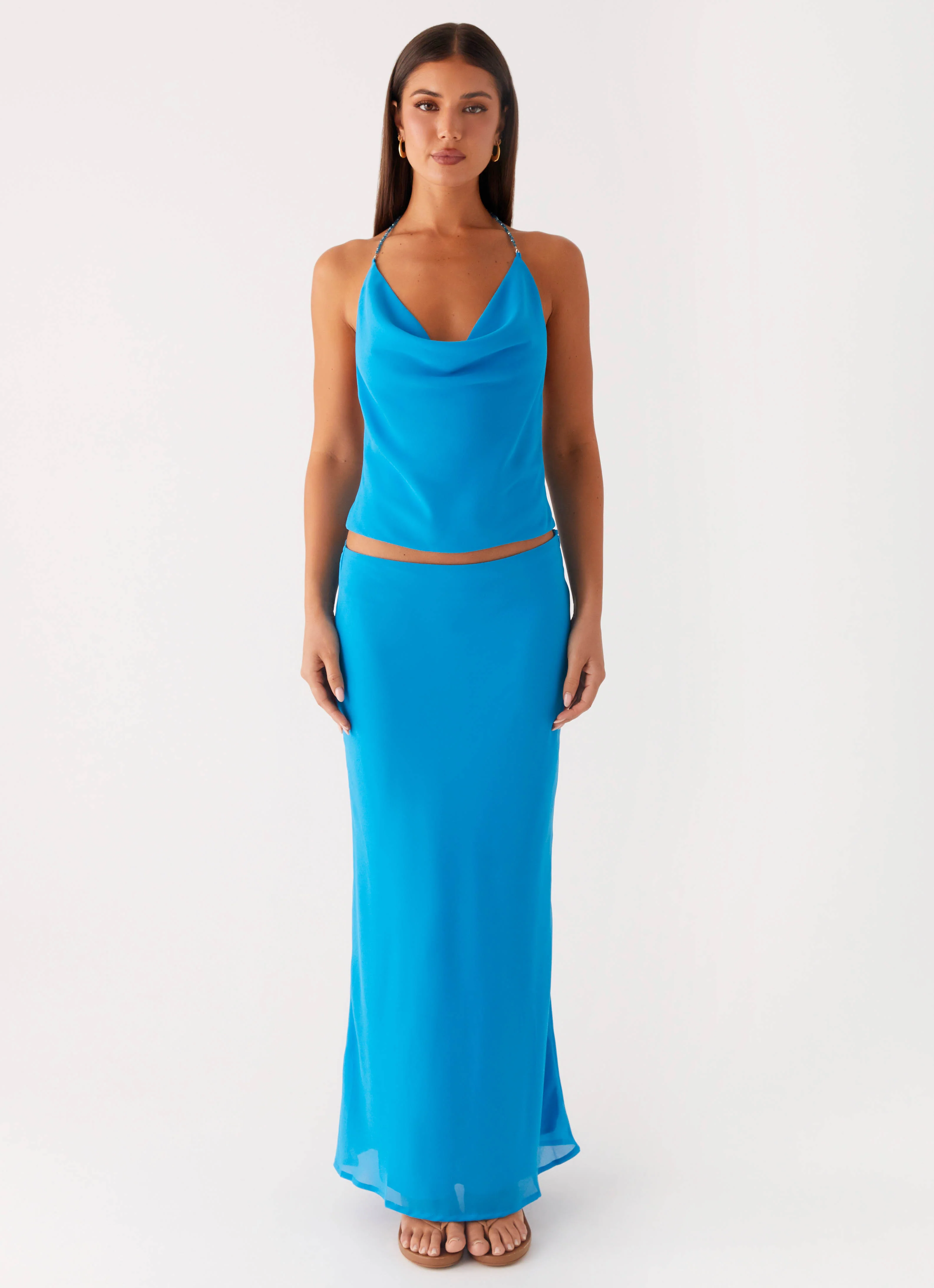 Another Life Halter Top - Turquoise - Image 5