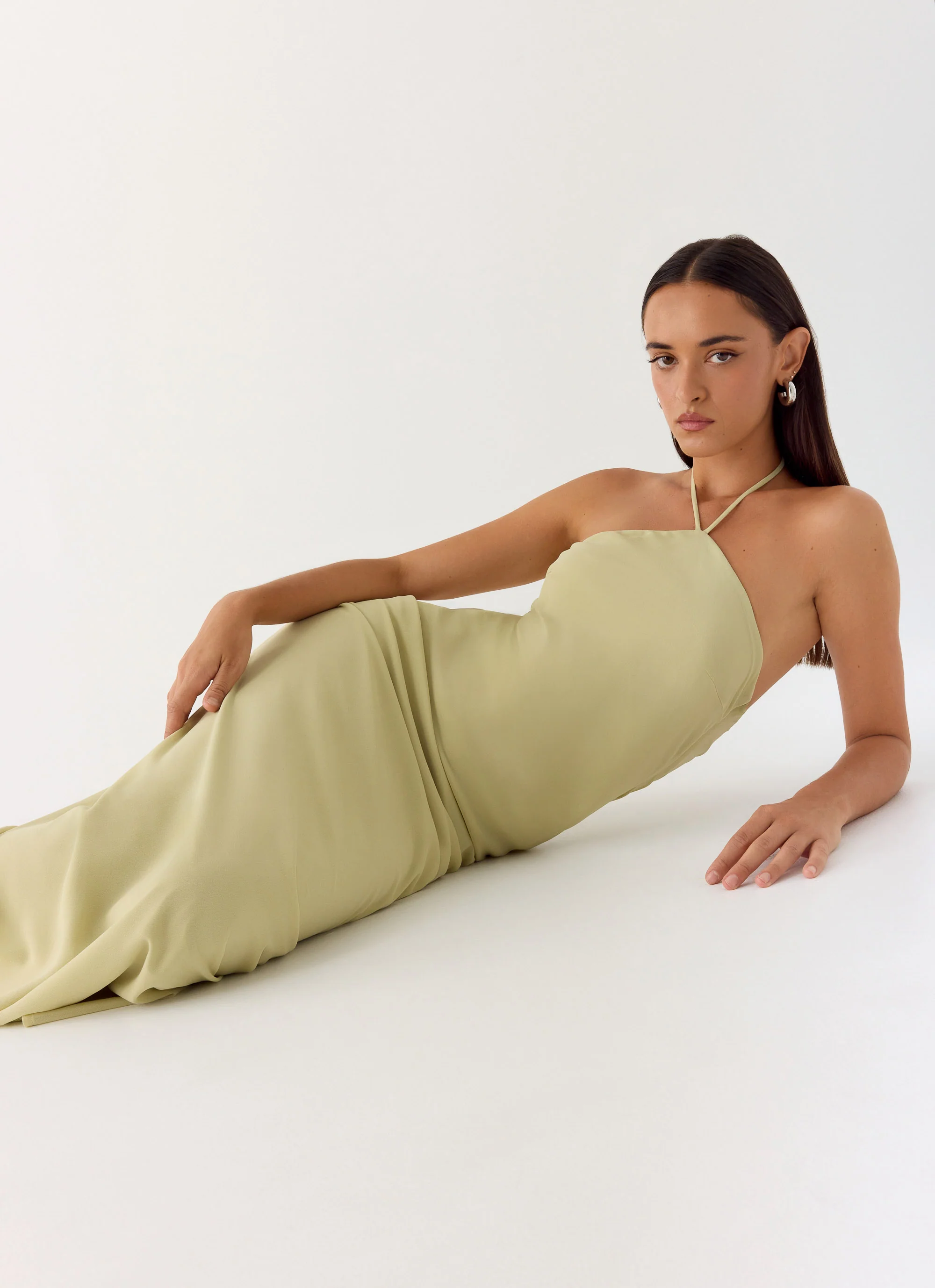 Anouk Halter Maxi Dress - Sage - Image 5
