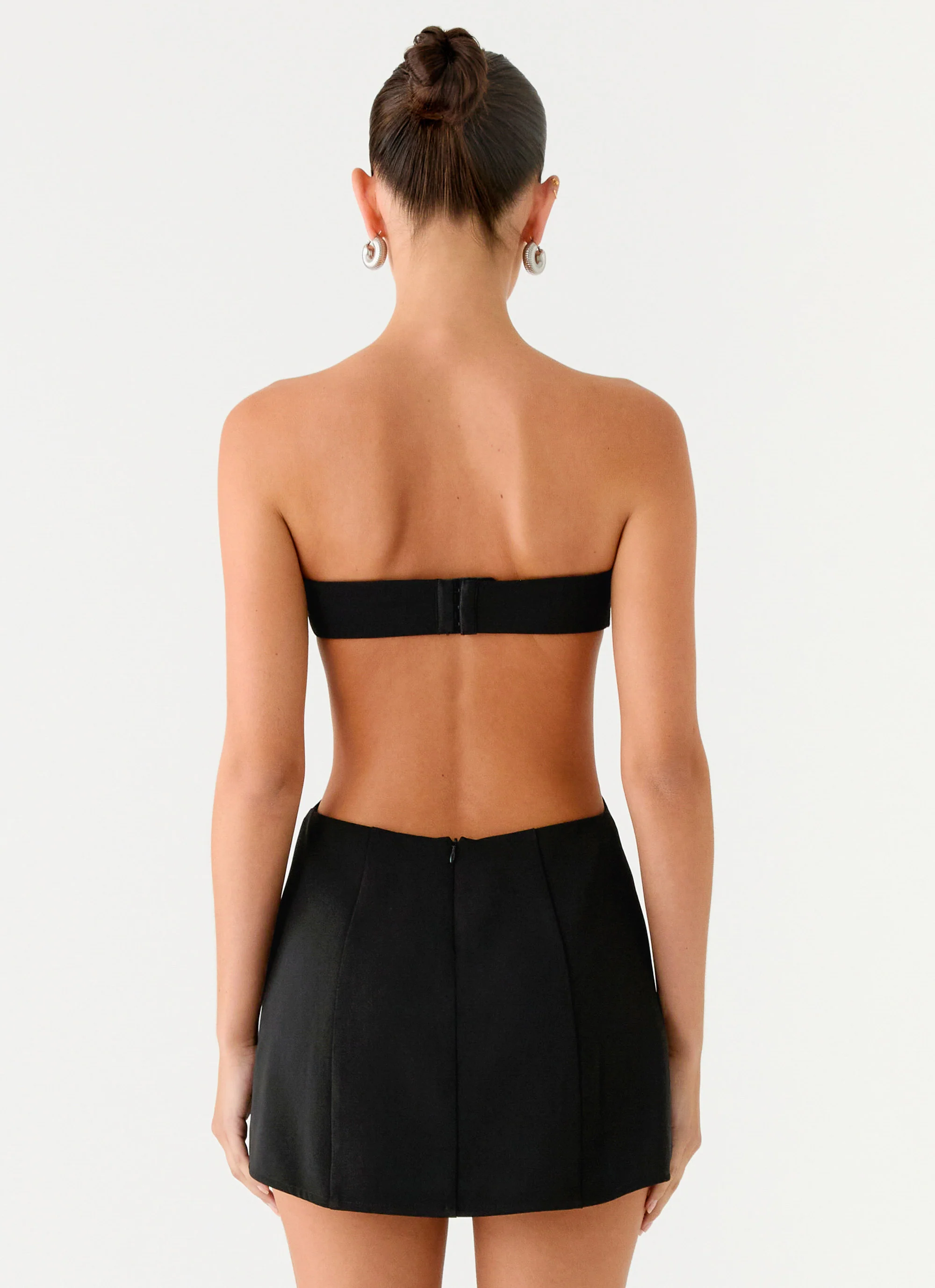 Antalya Strapless Mini Dress - Black - Image 4