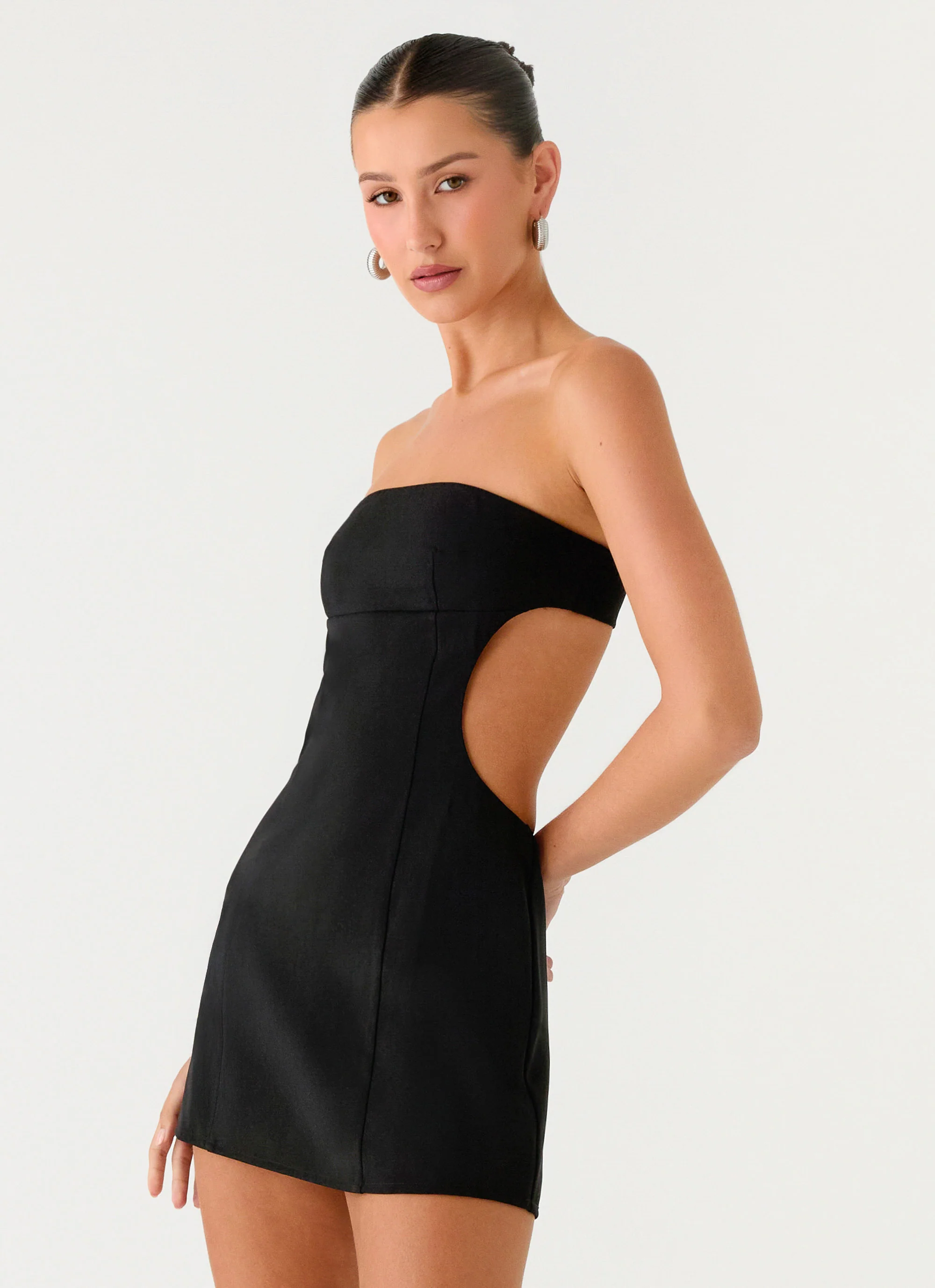 Antalya Strapless Mini Dress - Black - Image 5
