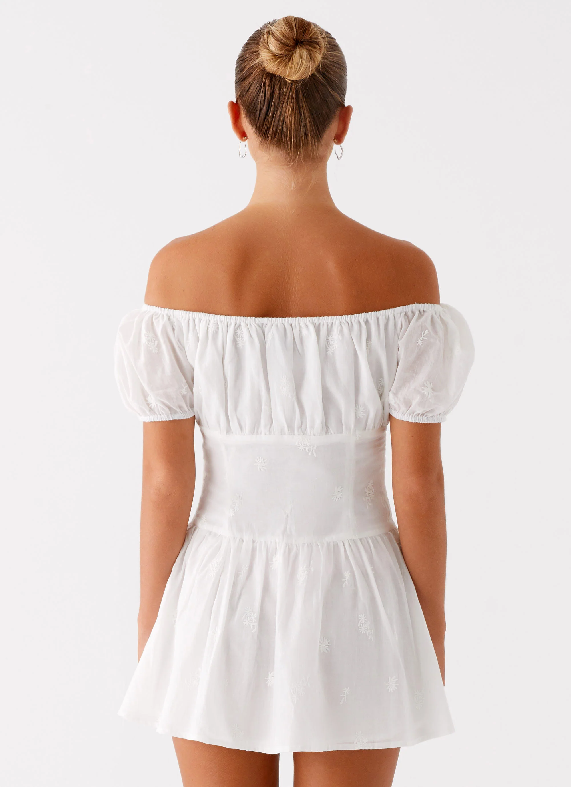 Anthem Cotton Mini Dress - Ivory - Image 4