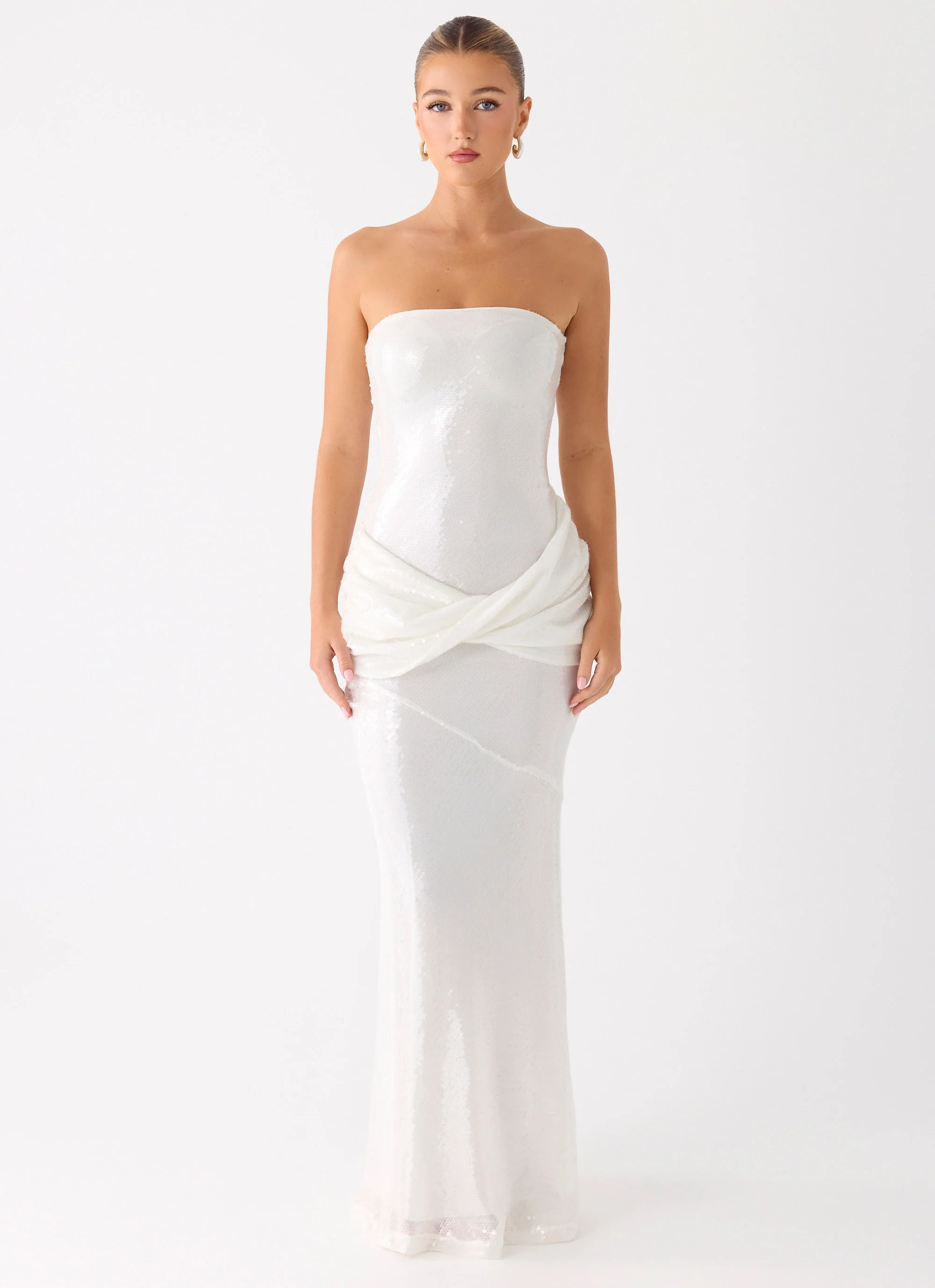 Anticipating Sequin Maxi Dress - White - Image 9