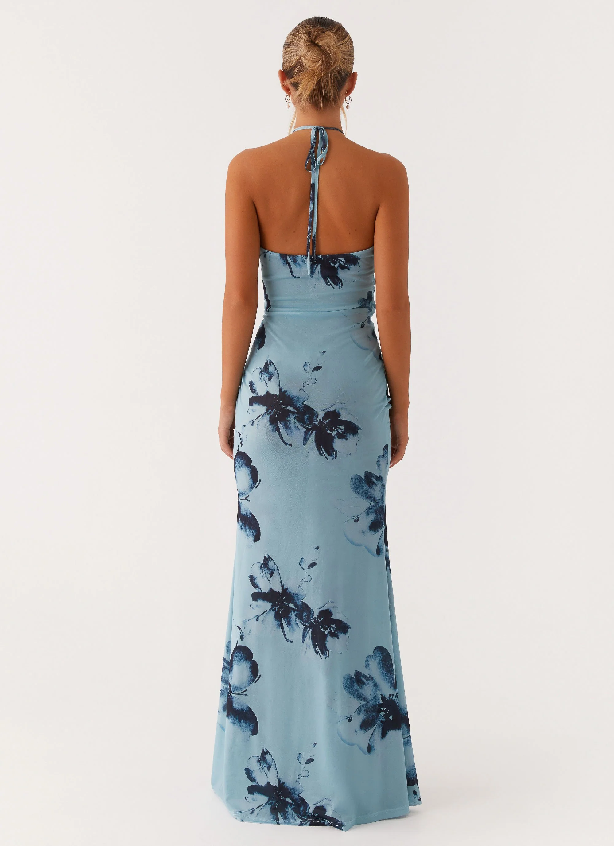 Antonia Maxi Dress - Black Blue Floral - Image 5