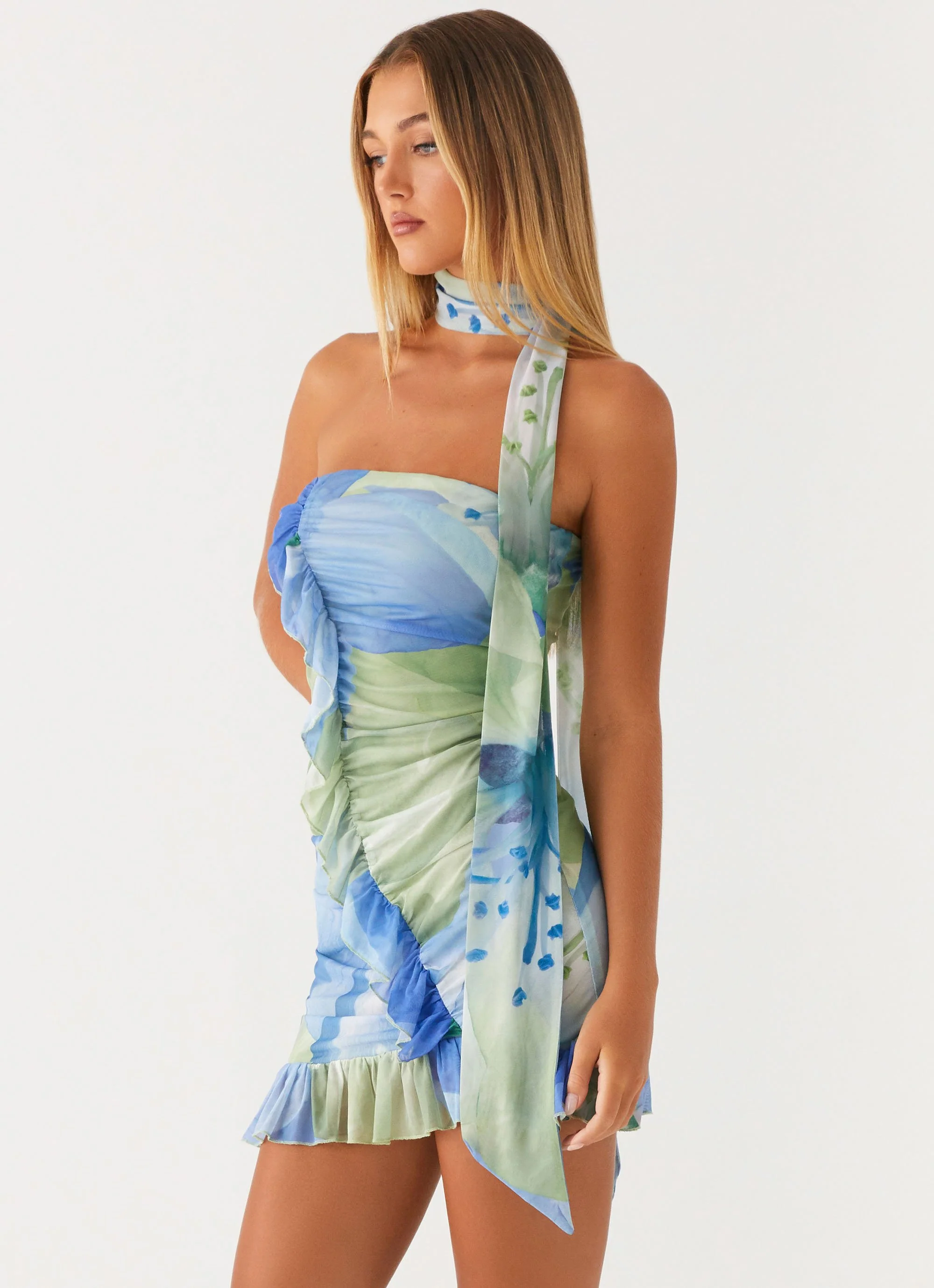 Archie Mini Dress - Flower Print - Image 3