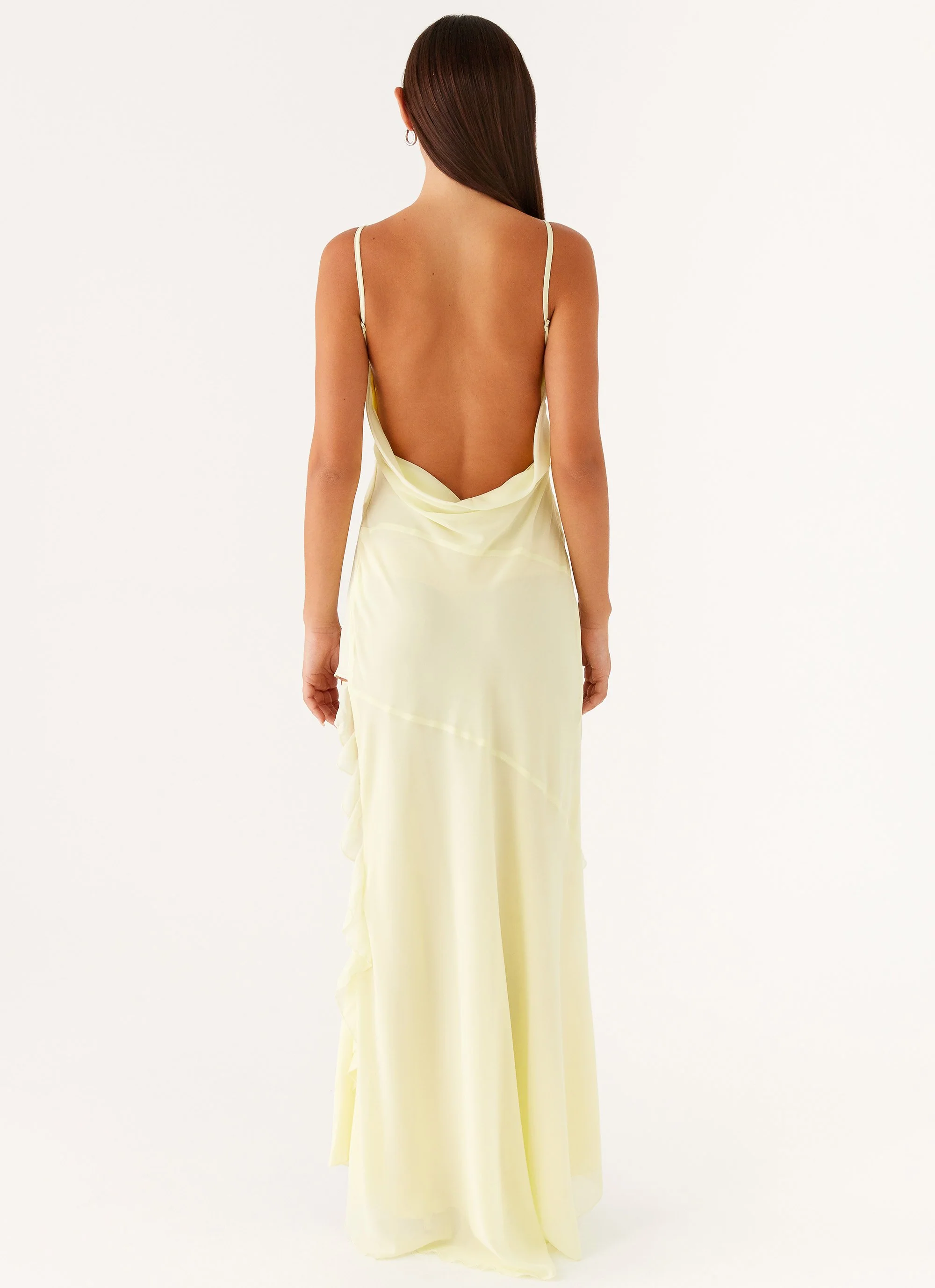 Ariel Maxi Dress - Baby Yellow - Image 6