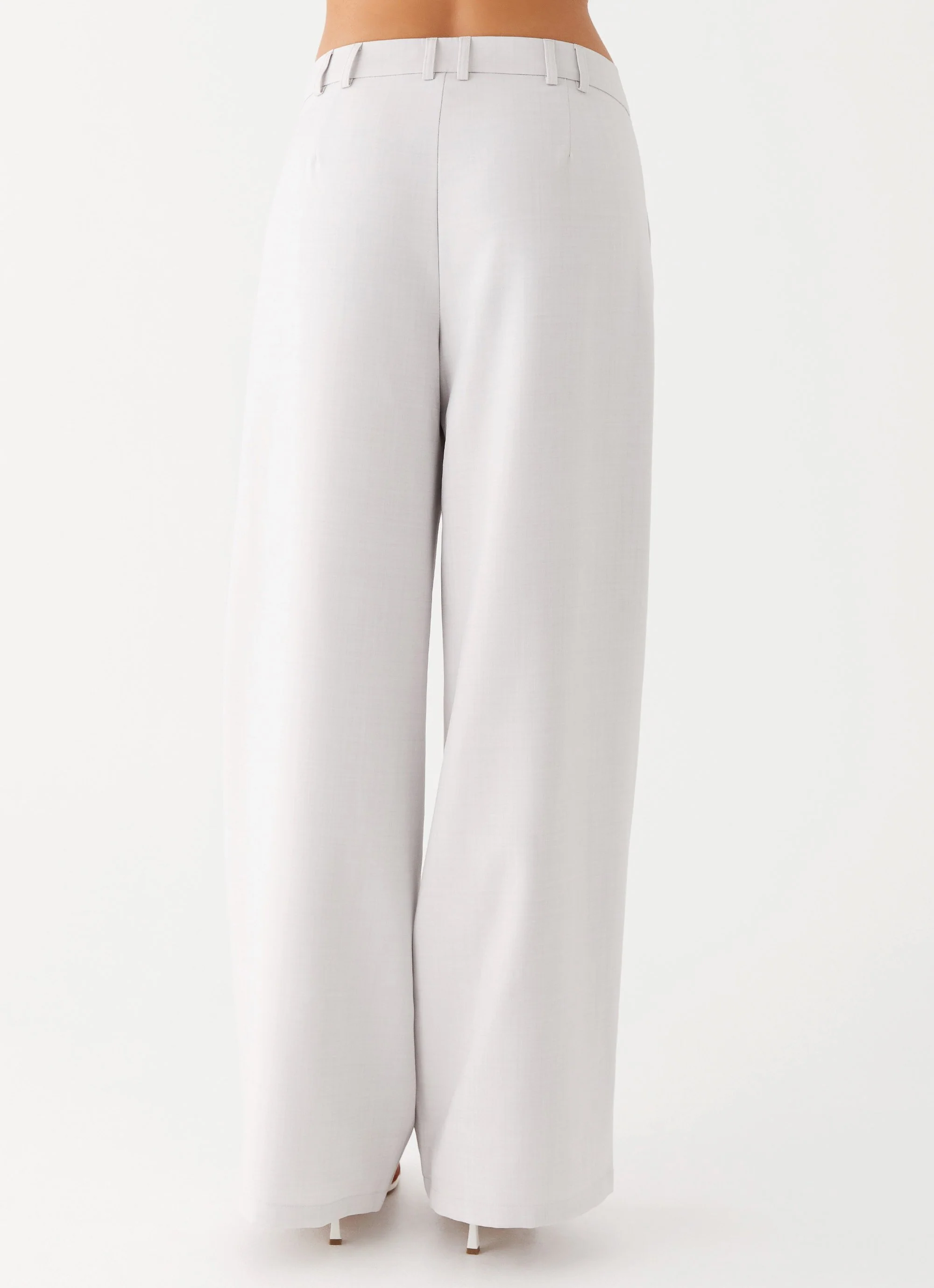 Asha Low Rise Pants - Ivory - Image 4