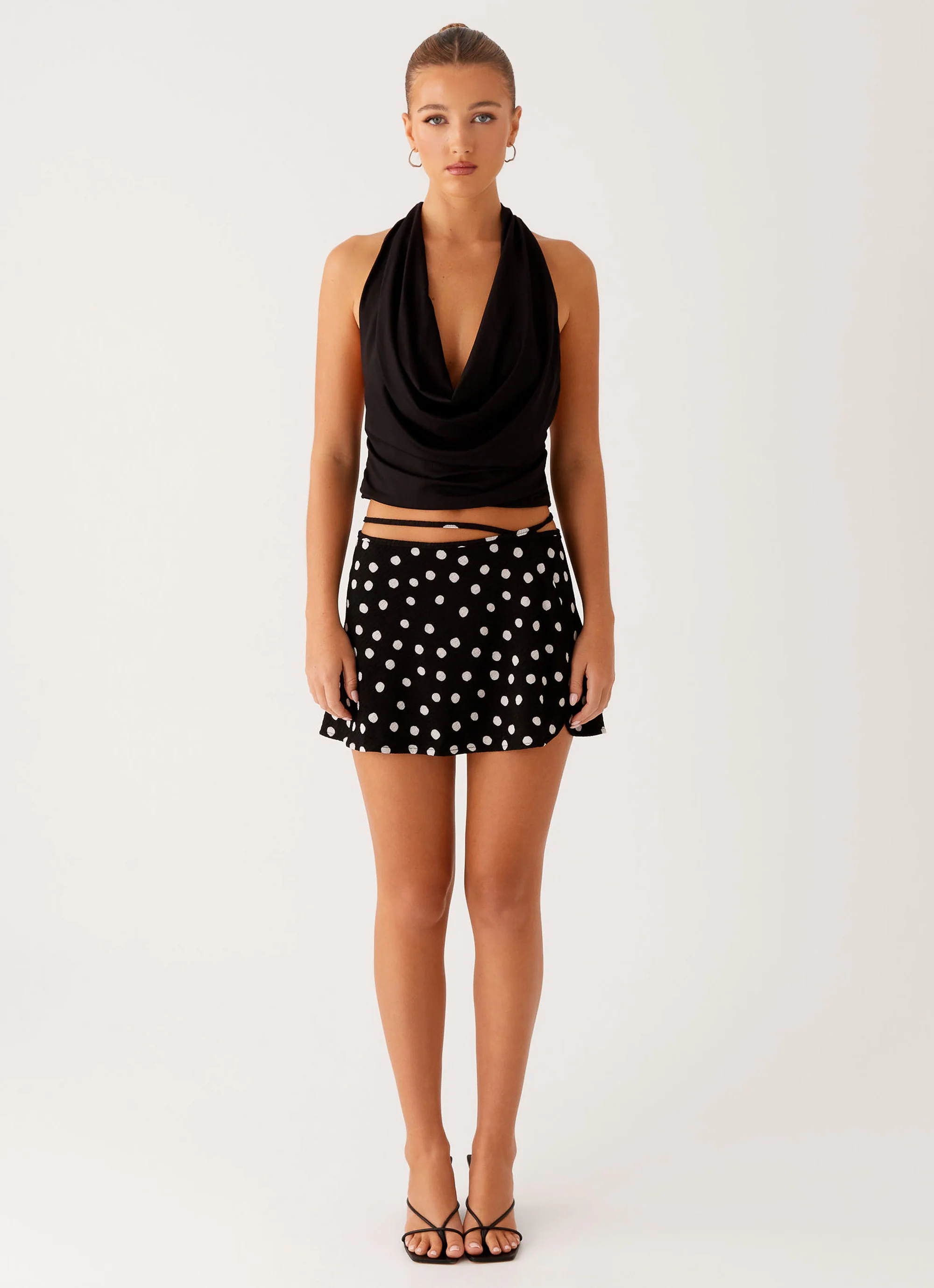 Ashi Cowl Top - Black - Image 6