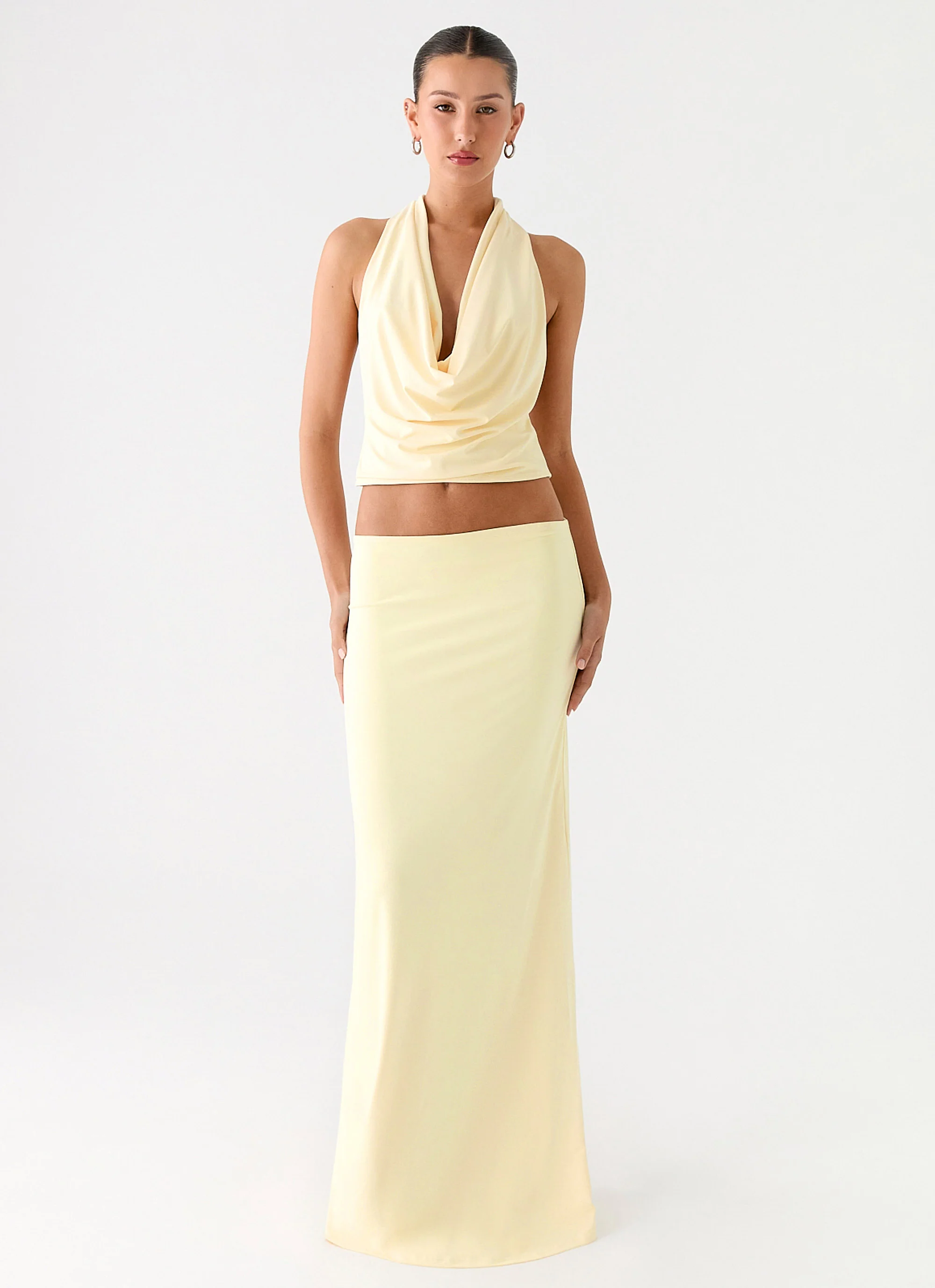 Ashi Cowl Top - Yellow - Image 6