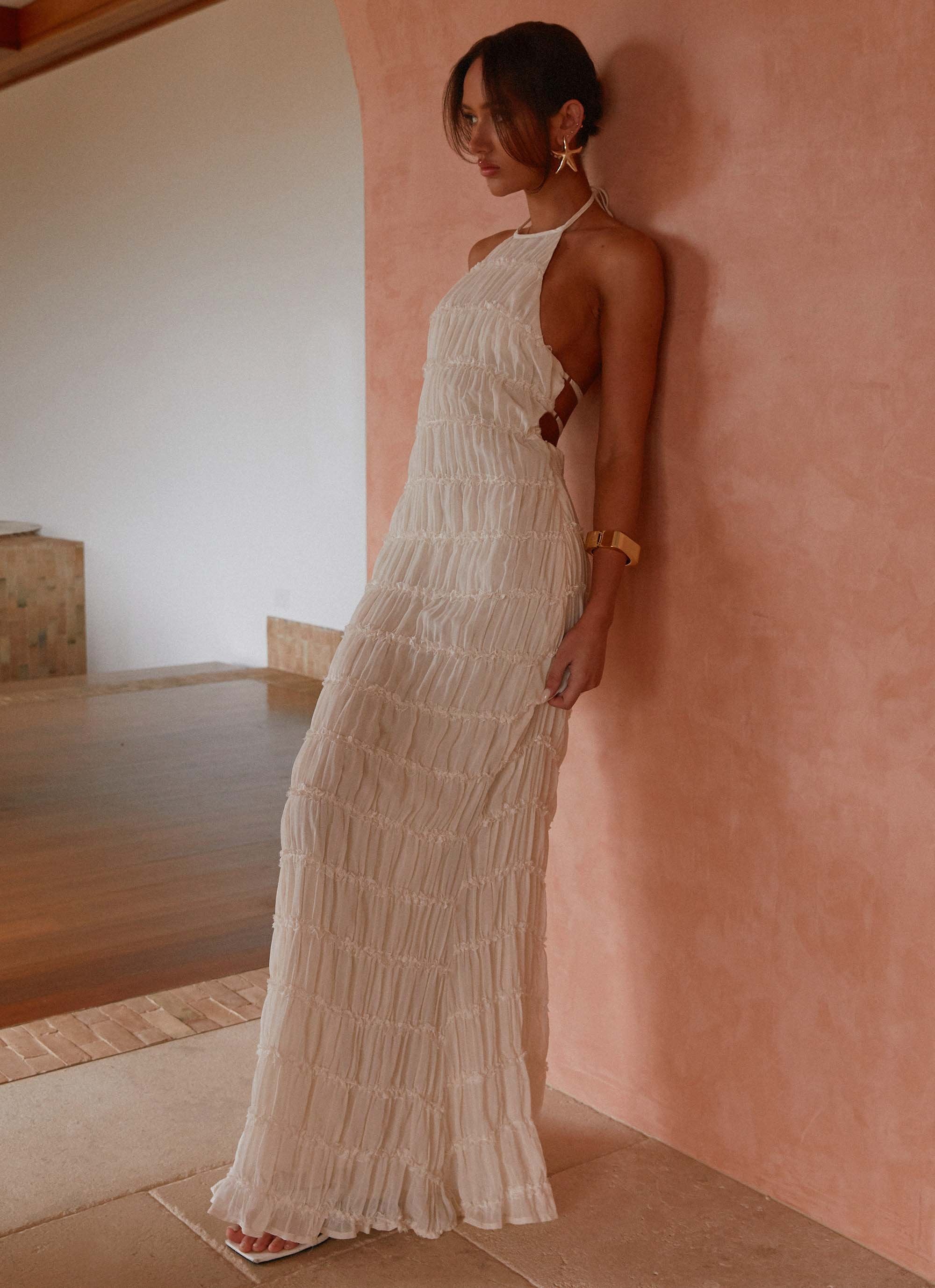 Aullie Maxi Dress - Ivory - Image 7