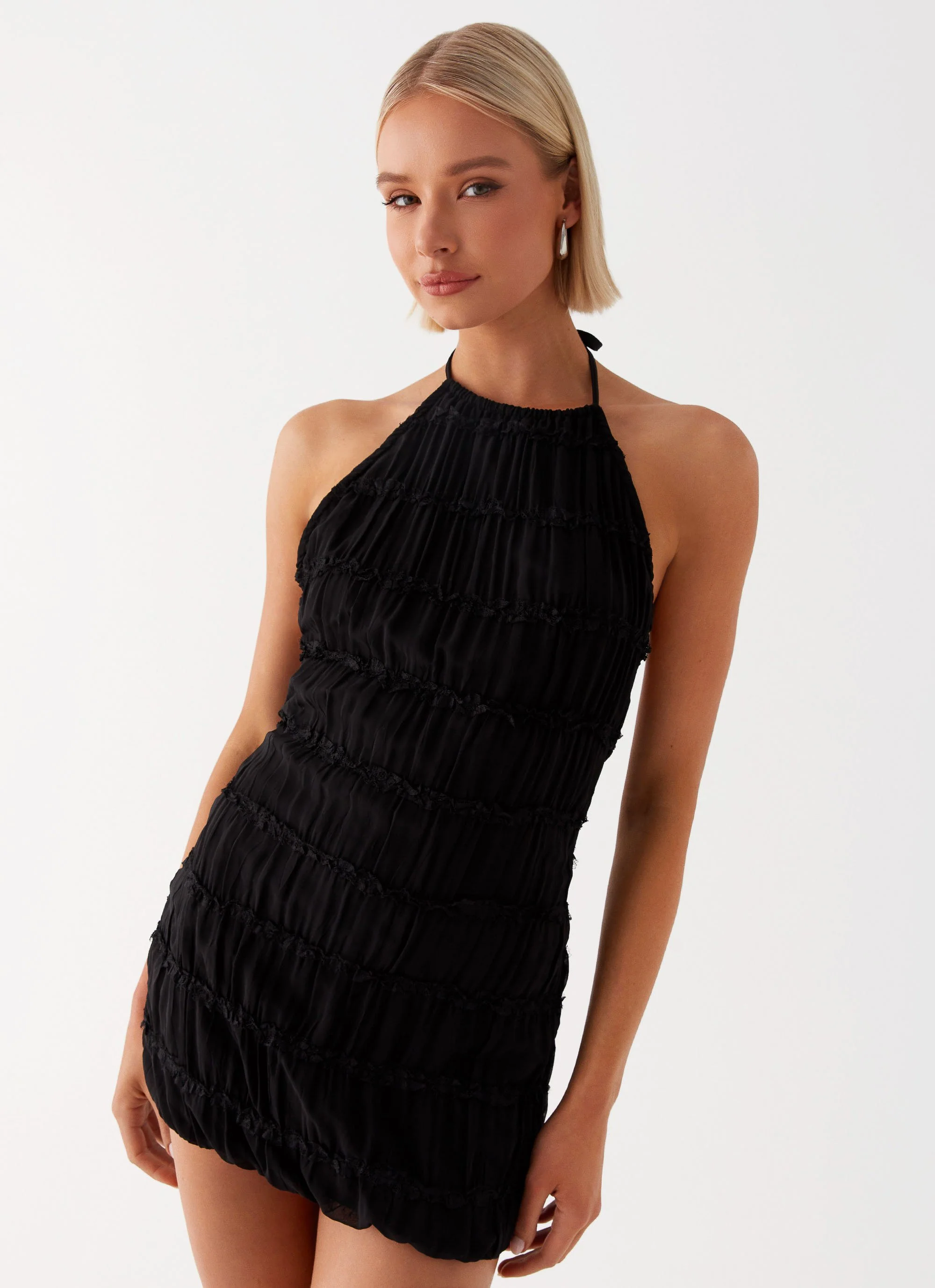 Aullie Mini Dress - Black - Image 4
