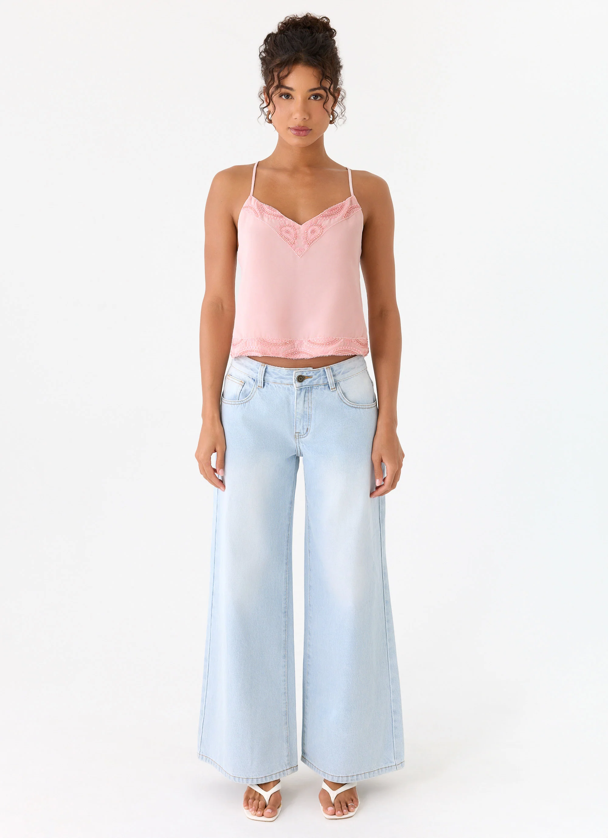 Avania Beaded Top - Pink - Image 4