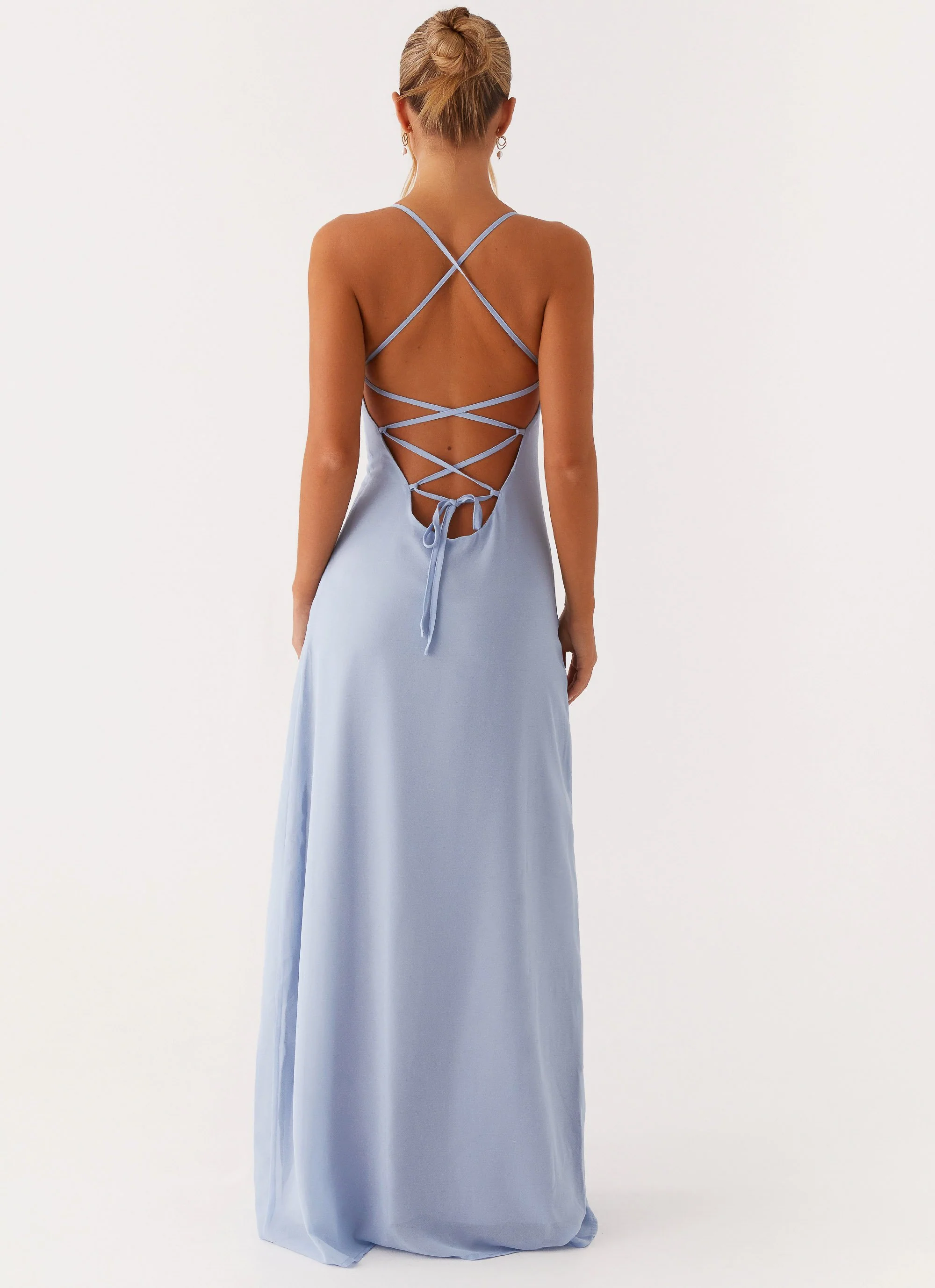 Aveline Bustier Maxi Dress - Blue - Image 4