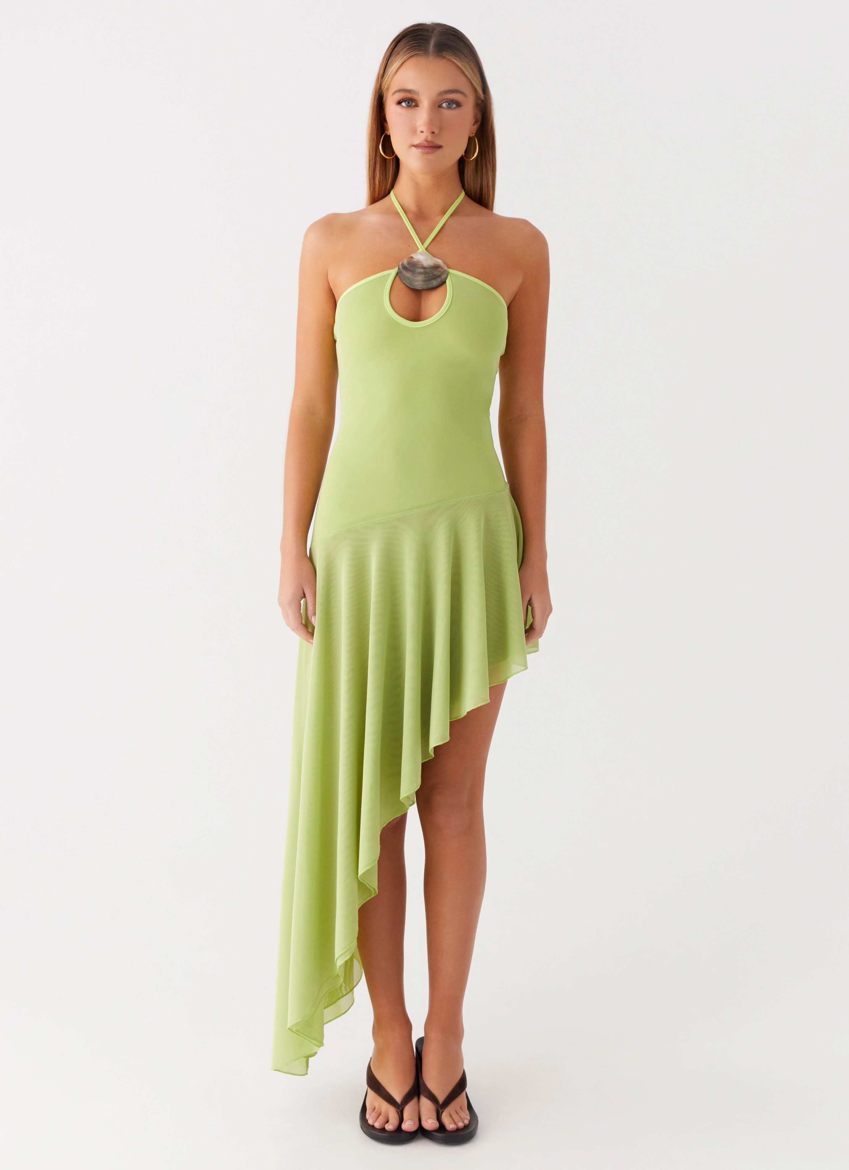 Avigalle Maxi Dress - Lime - Image 7